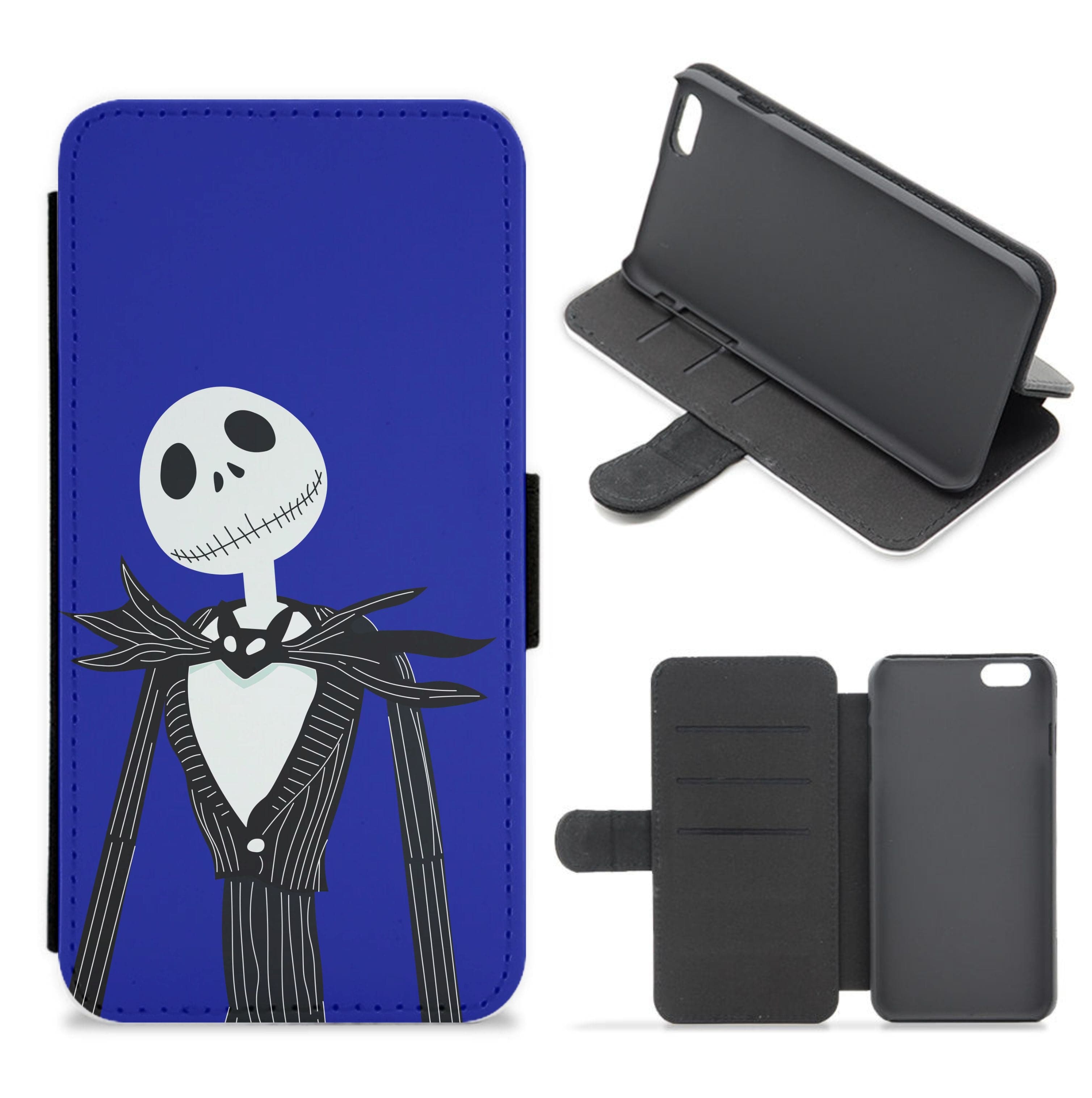 Jack Skellington Blue - TNBC Flip / Wallet Phone Case