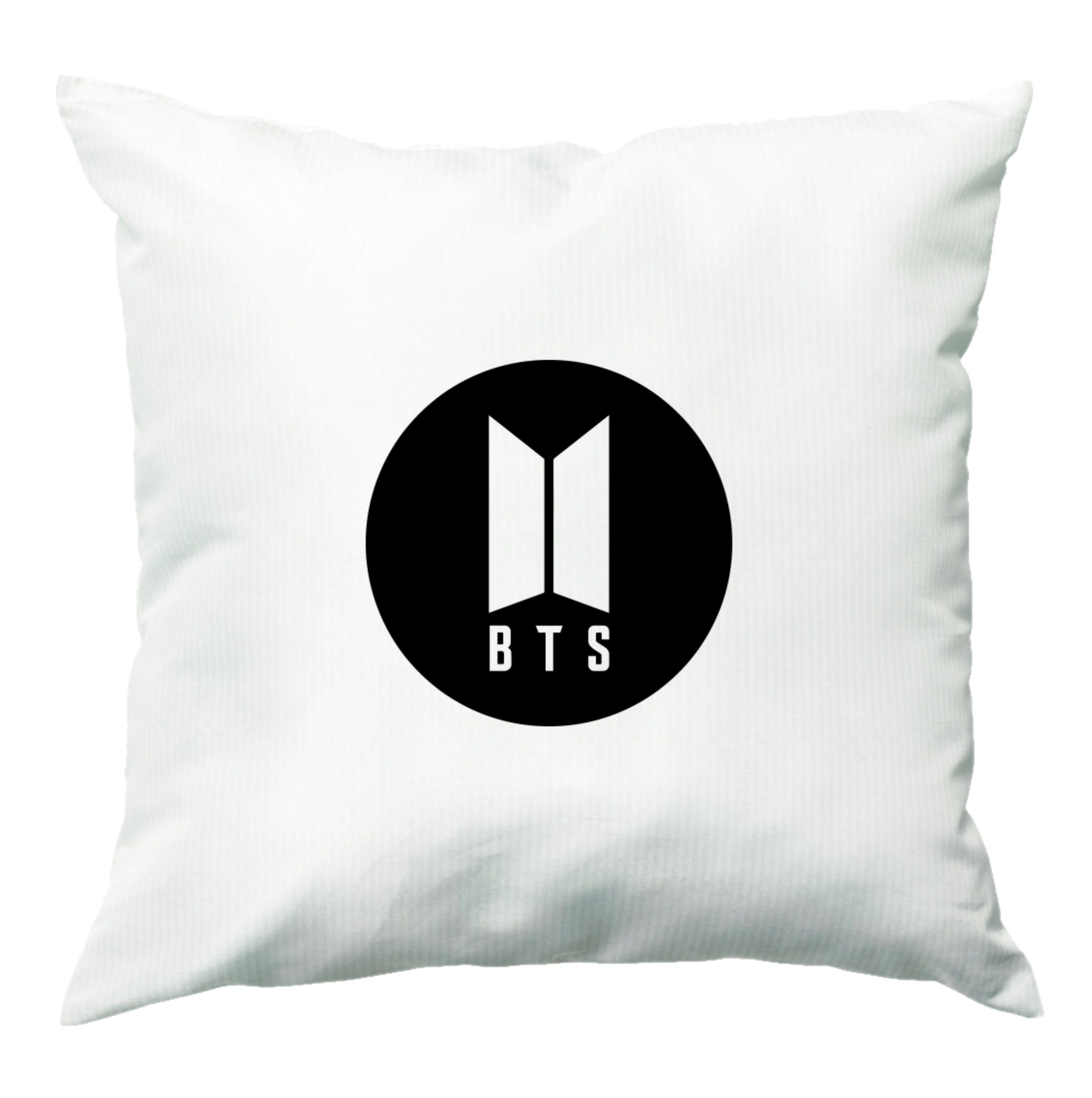 BTS logo Black - K Pop Cushion