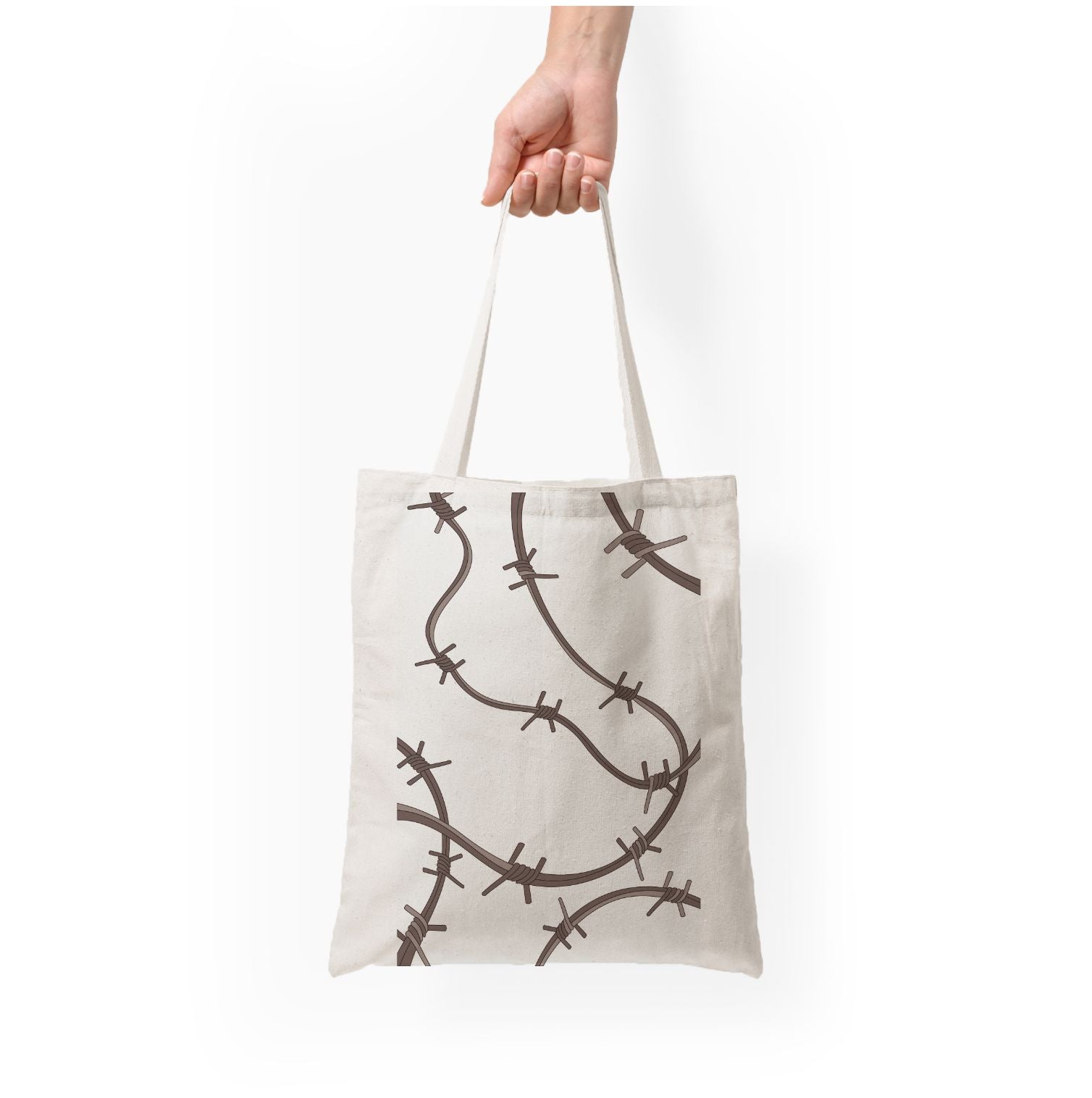 Barbed Wire - Post Tote Bag