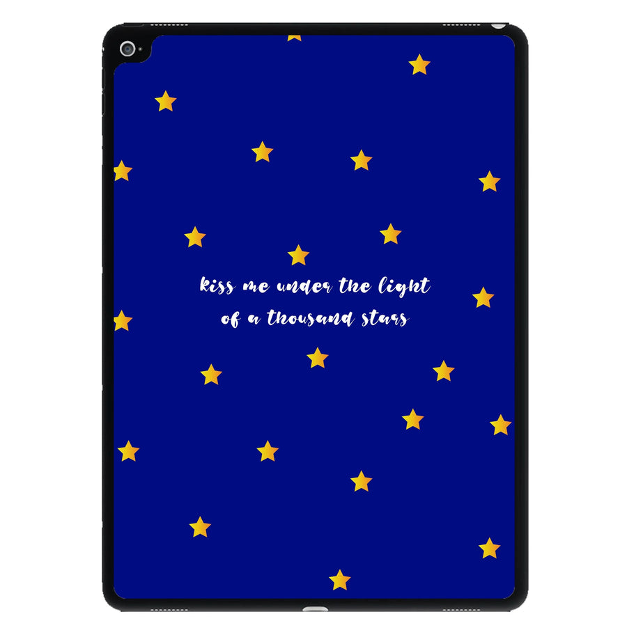 Kiss me under the light of a thousand stars - Ed Sheeran iPad Case