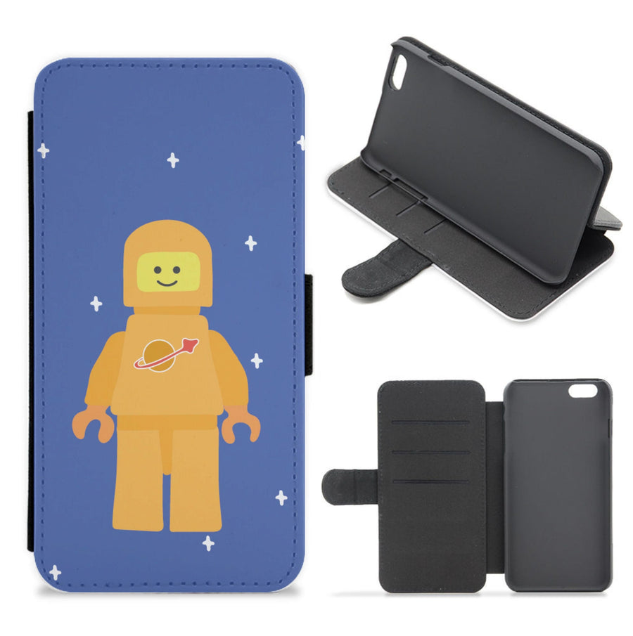 Astronaut - Bricks Flip / Wallet Phone Case