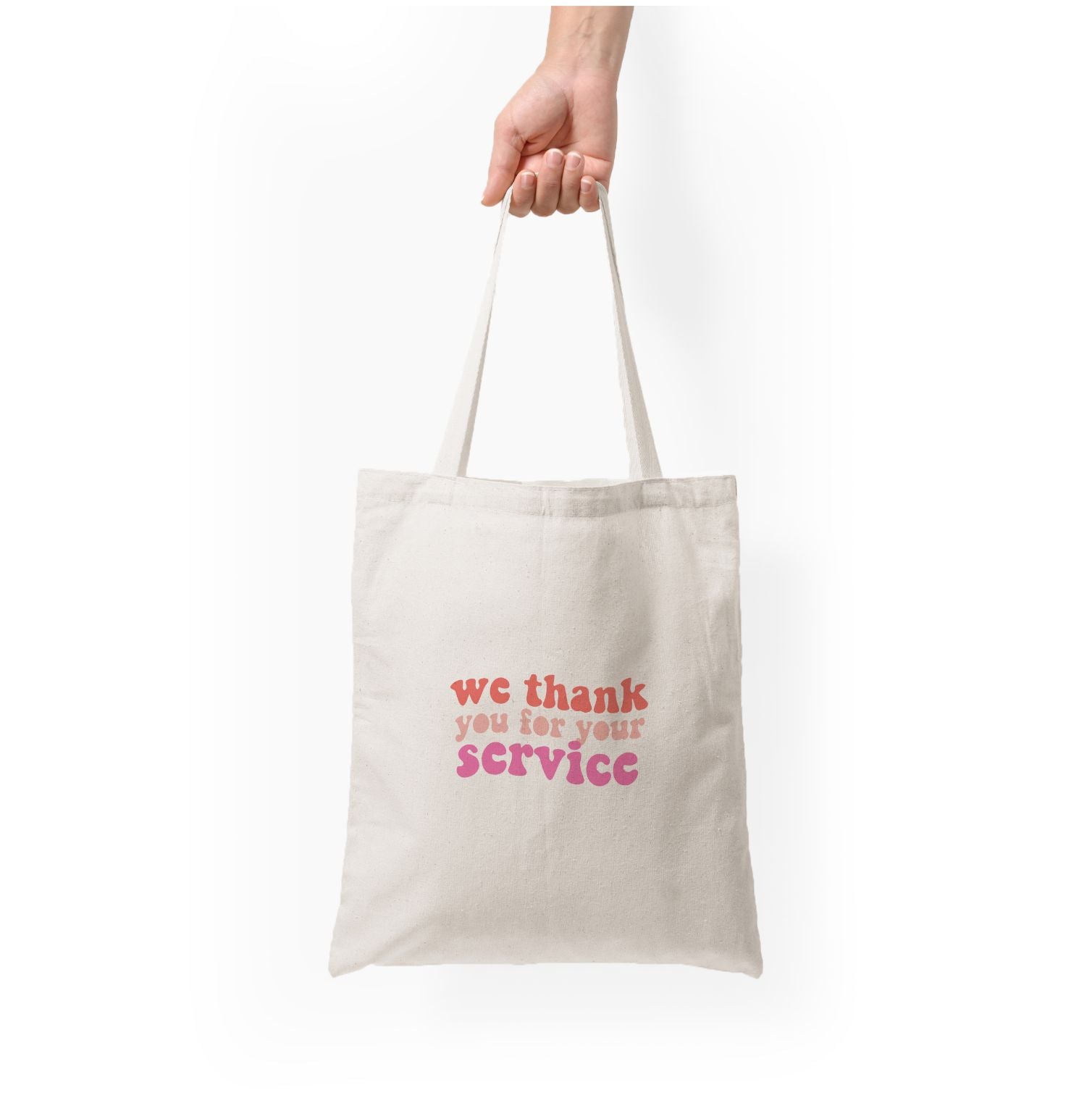 We Thank You For Your Service - Heart TV Tote Bag