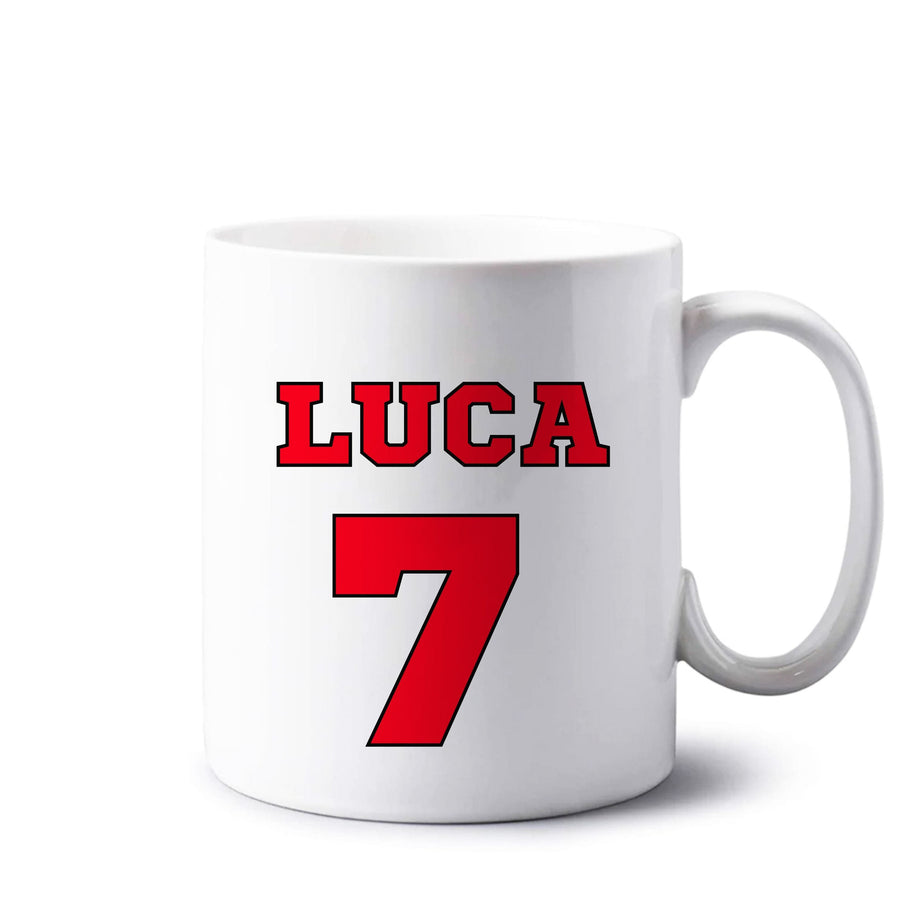 Red - Personalised Football   Mug