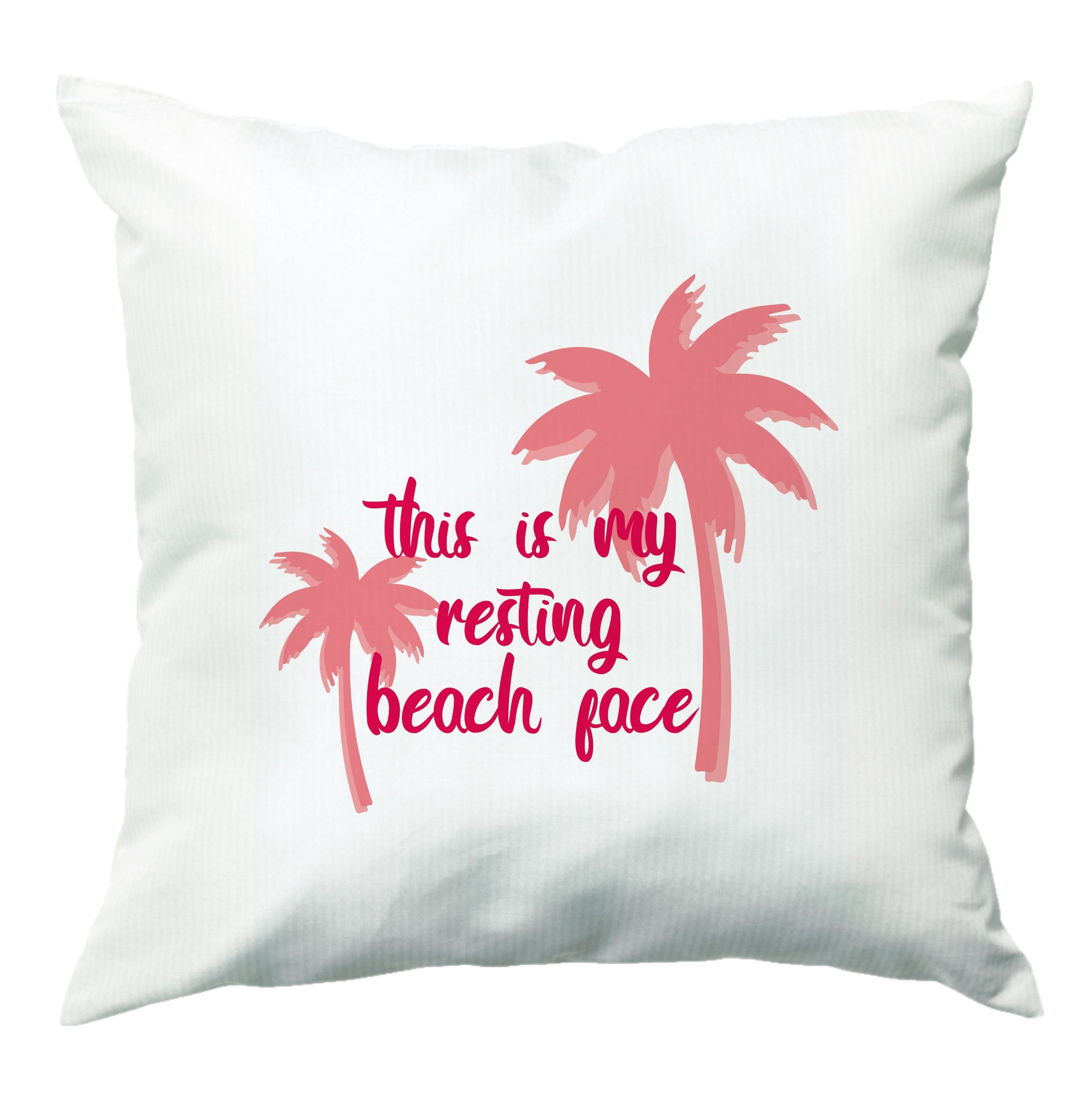 This Is My Resting Beach Face - Summer Quotes Cushion