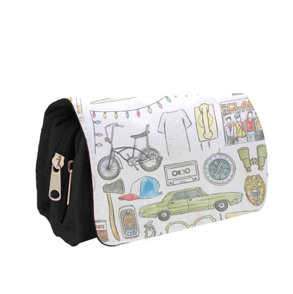 Stranger Objects Illustration Pencil Case