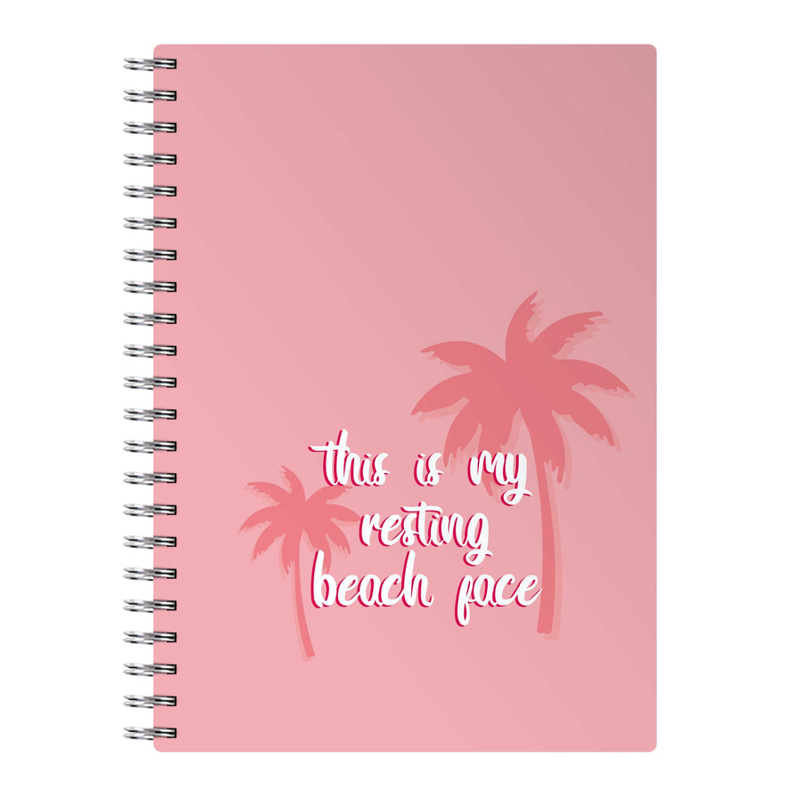 This Is My Resting Beach Face - Summer Quotes Notebook
