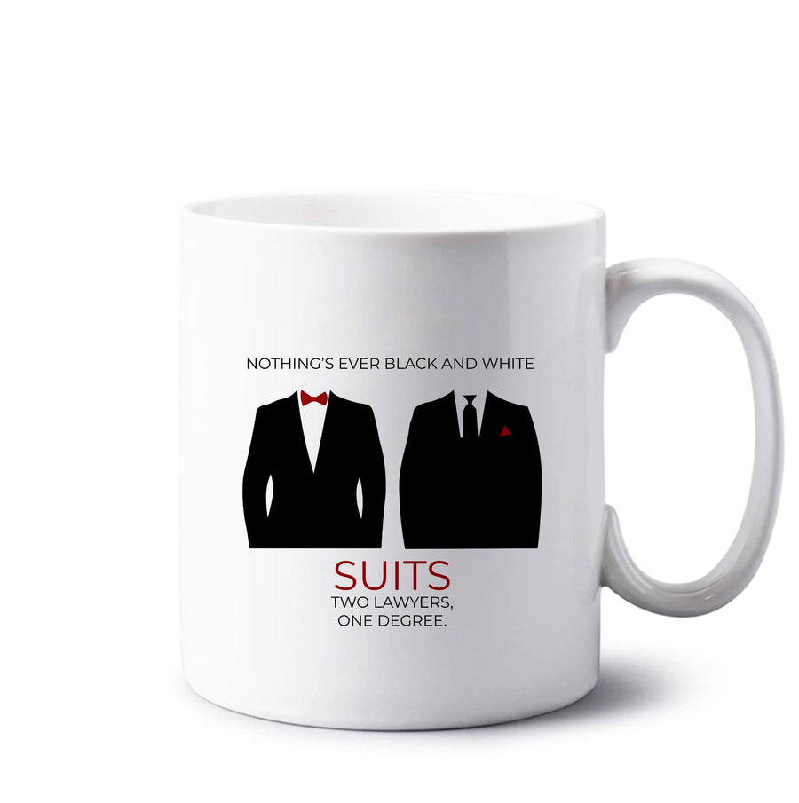 Nothings Ever Black And White - Suits Mug