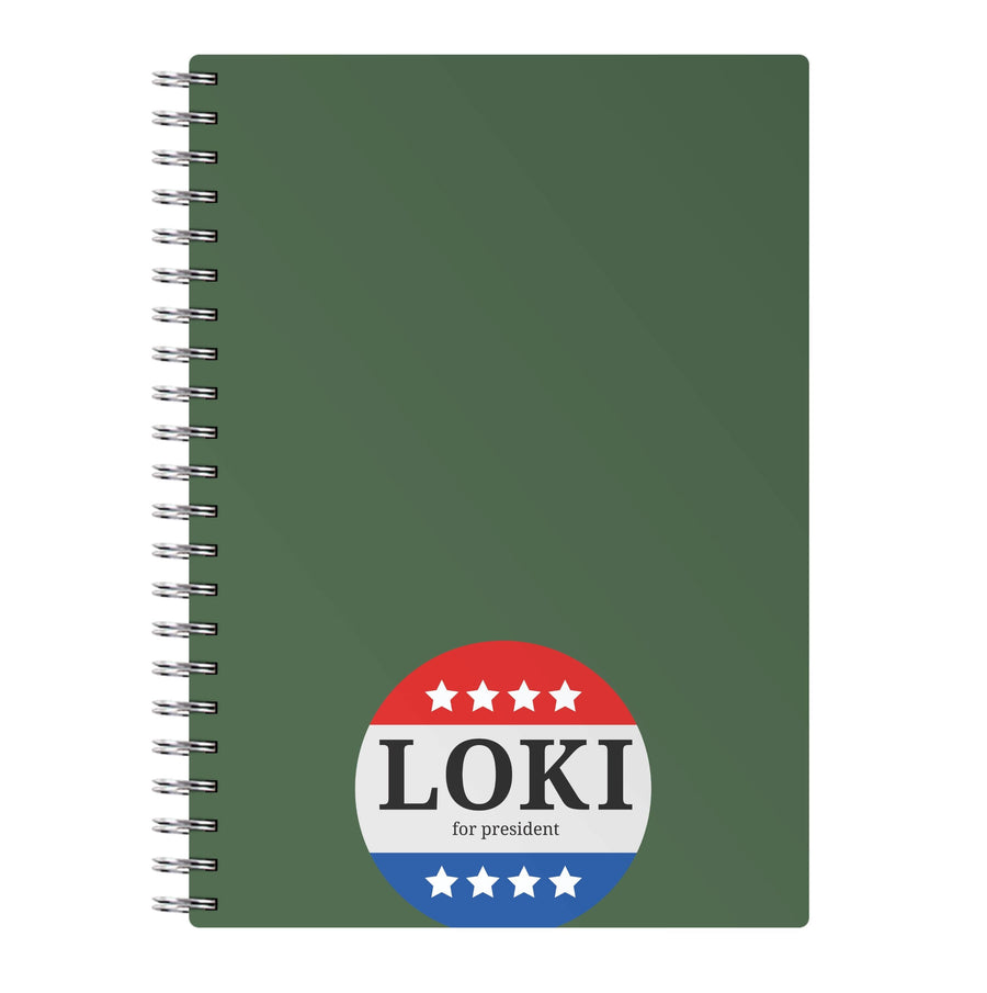 Loki For President - Loki Notebook