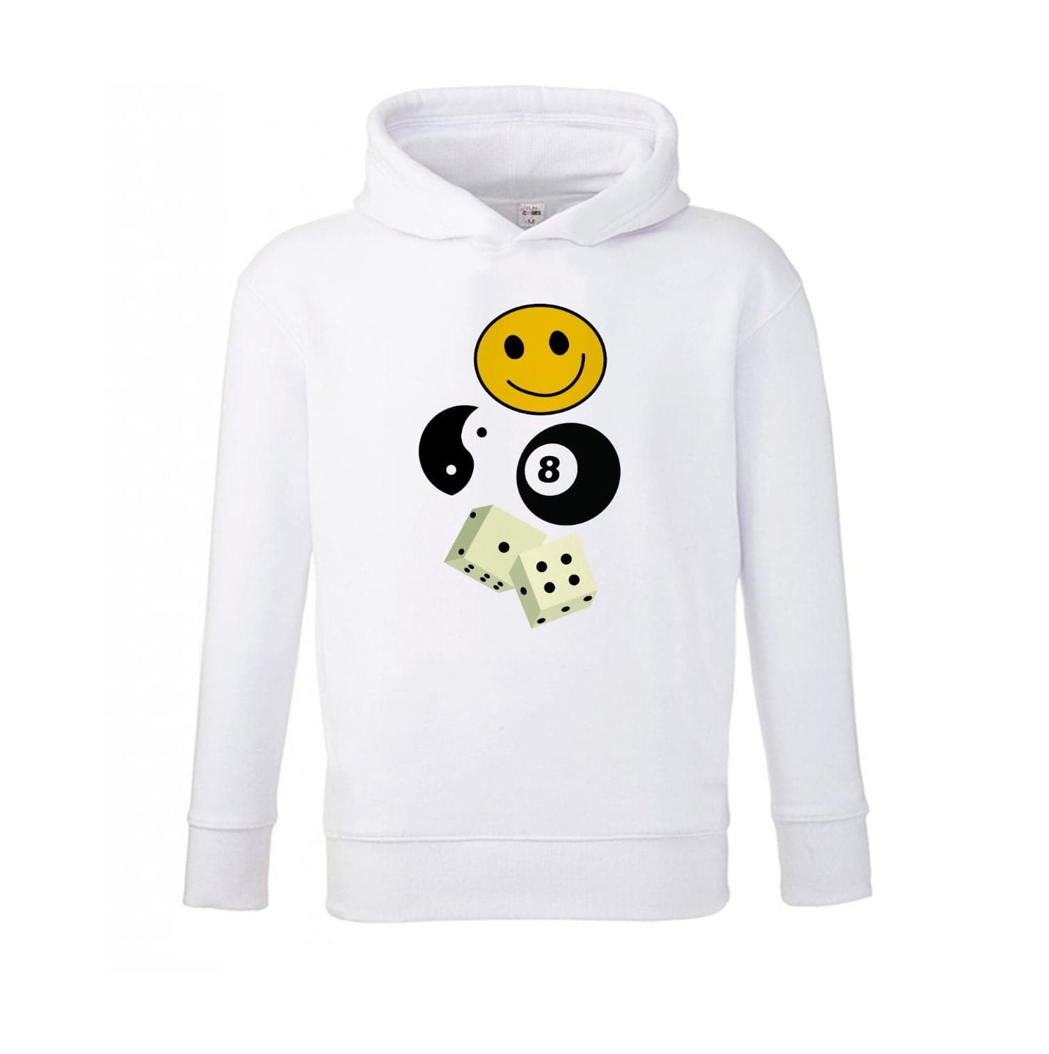 8 Ball Pattern - Skate Aesthetic  Kids Hoodie