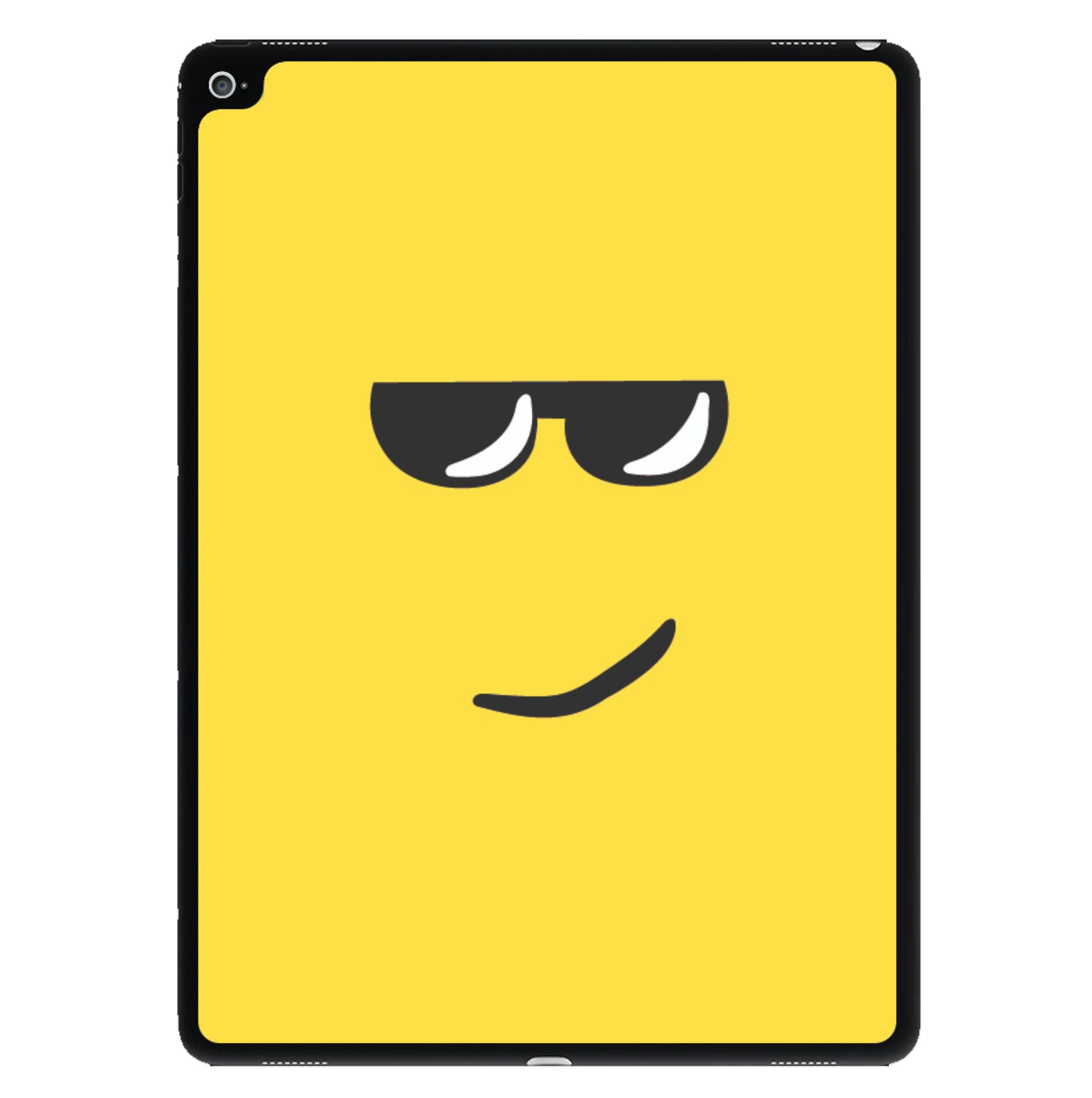 Yellow Face Shades iPad Case