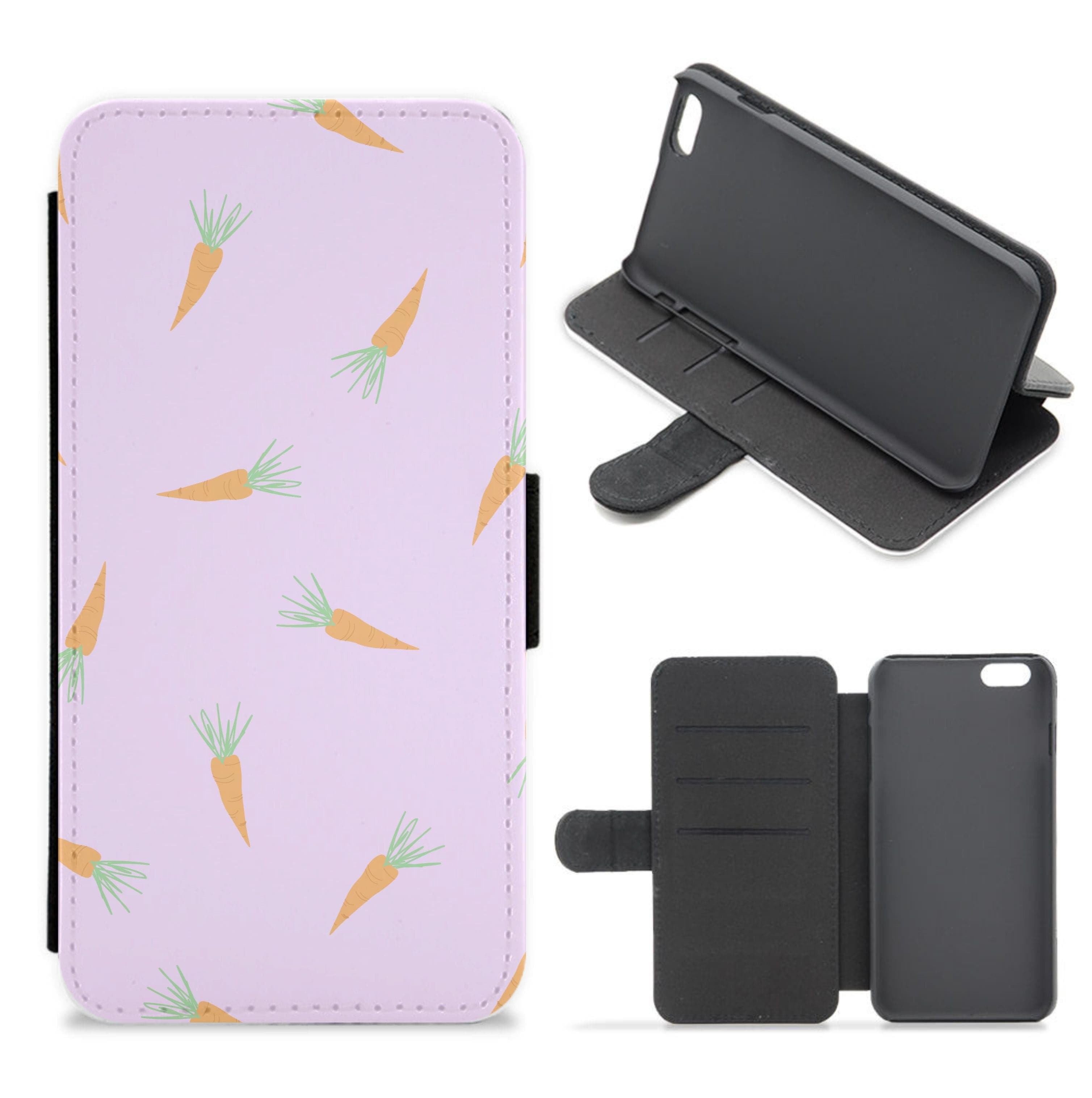 Carrots - Easter Patterns Flip / Wallet Phone Case