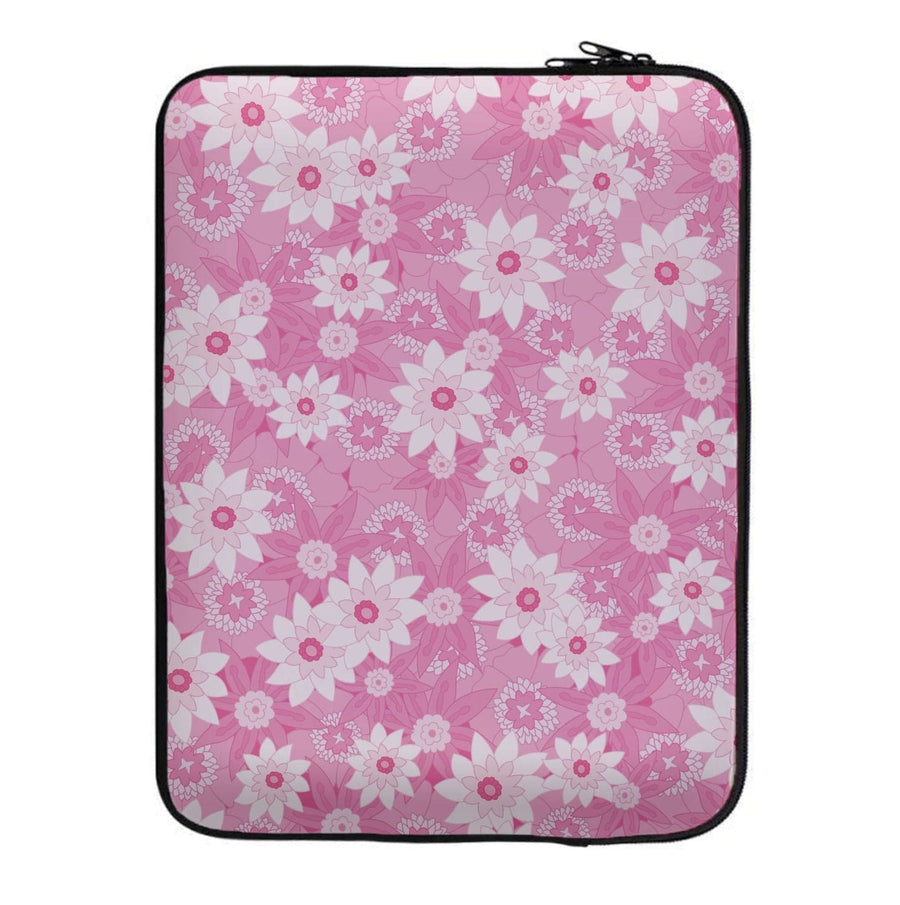 Pink Flowers - Floral Patterns Laptop Sleeve