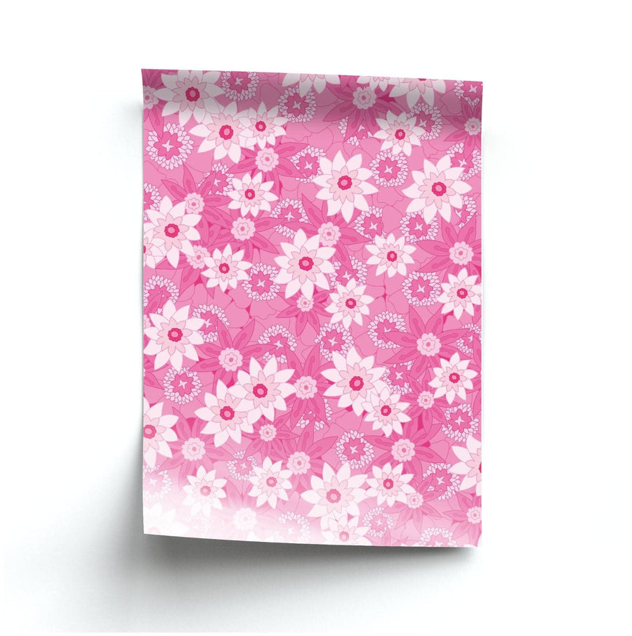 Pink Flowers - Floral Patterns Poster