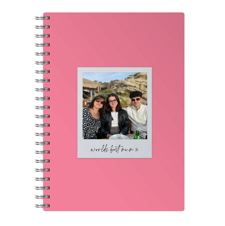 Worlds Best Mum Polaroid - Personalised Mother's Day Notebook