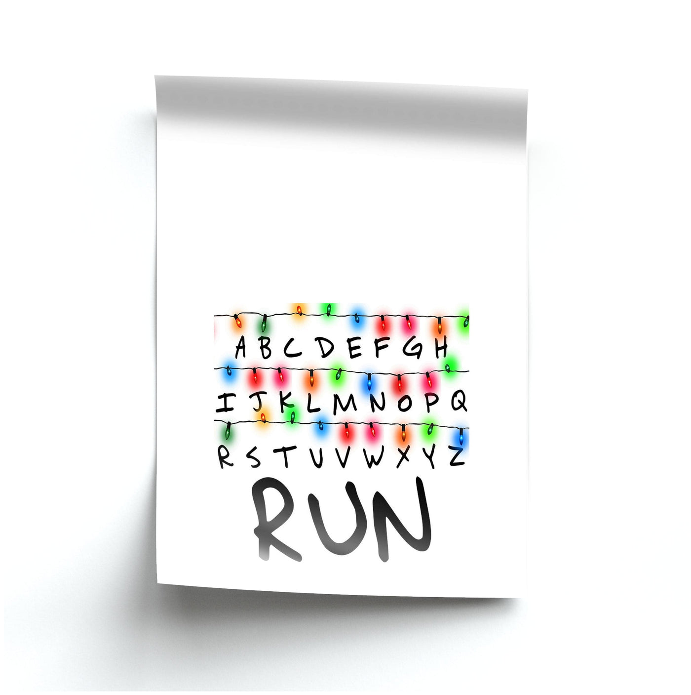 Run - Stranger Things Poster