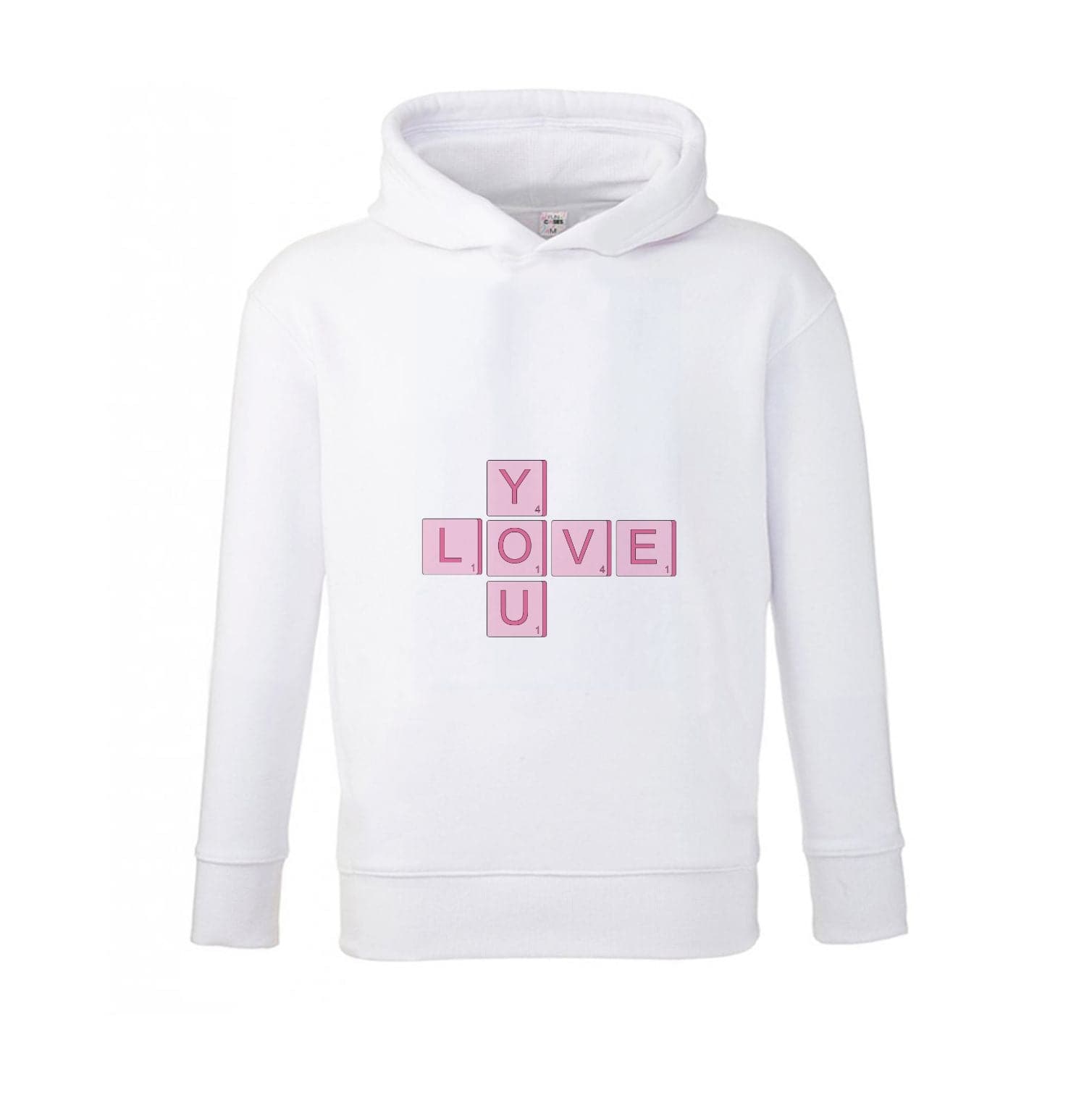 Love You - Valentine's Day Kids Hoodie