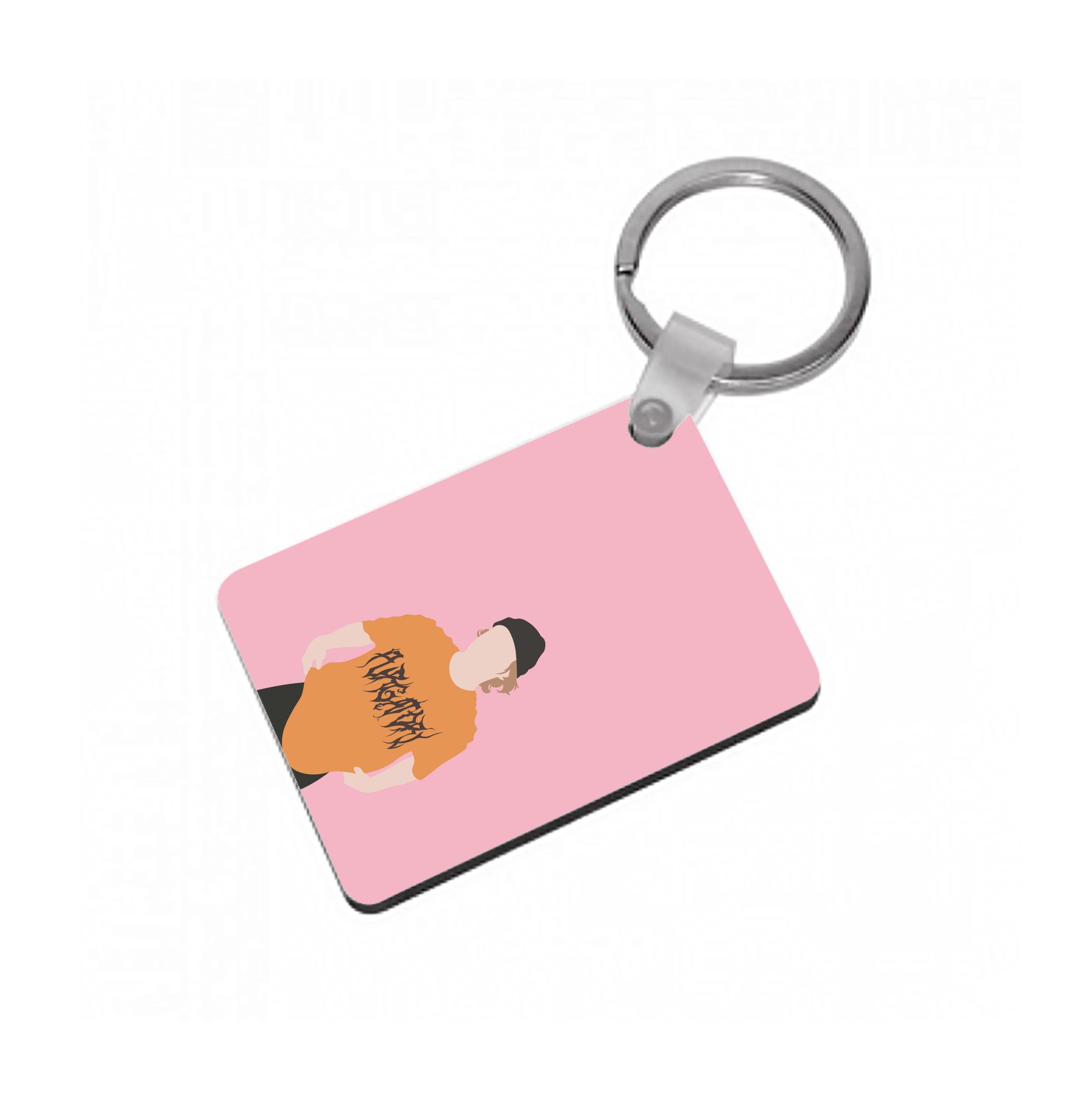 Orange T-shirt - Vinnie Hacker Keyring