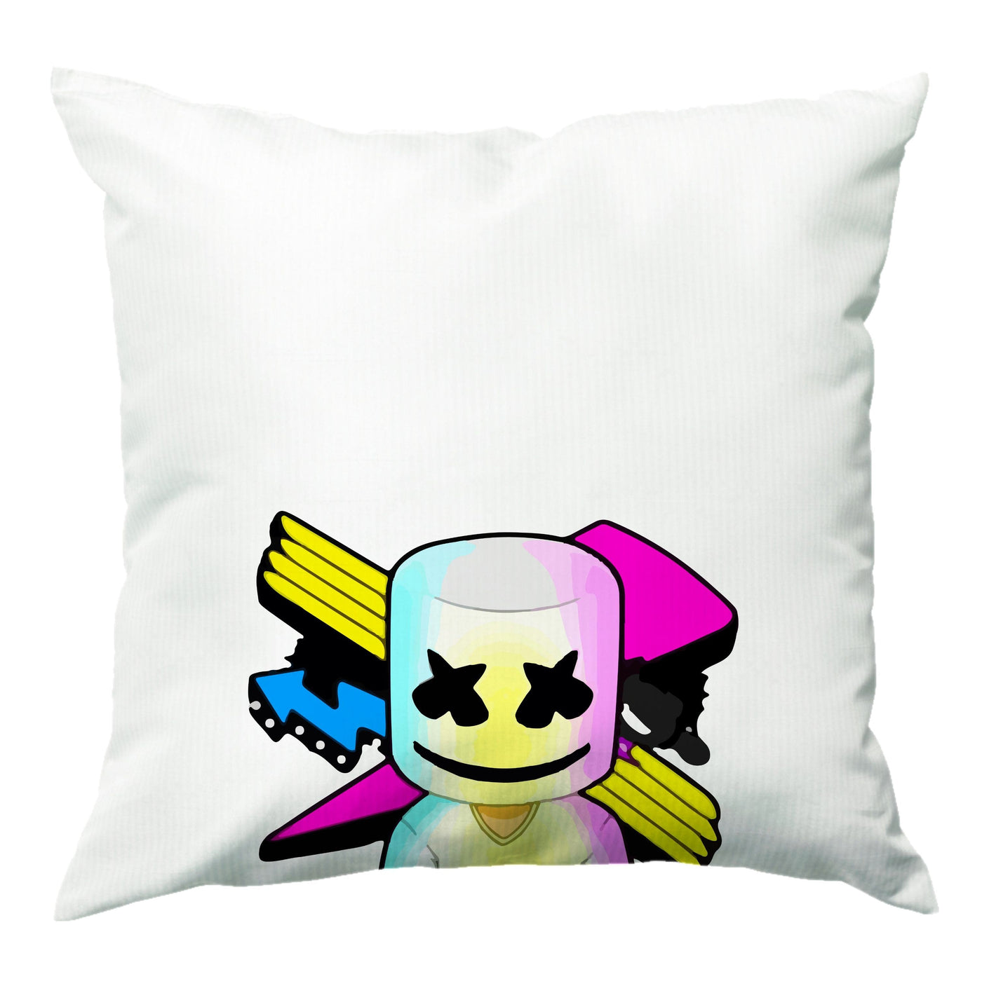 Neon Logo Marshmello  Cushion