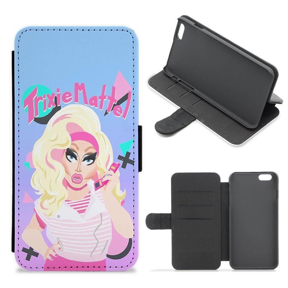 Trixie Mattel 80's Realness - RuPaul's Drag Race Flip Wallet Phone Case - Fun Cases