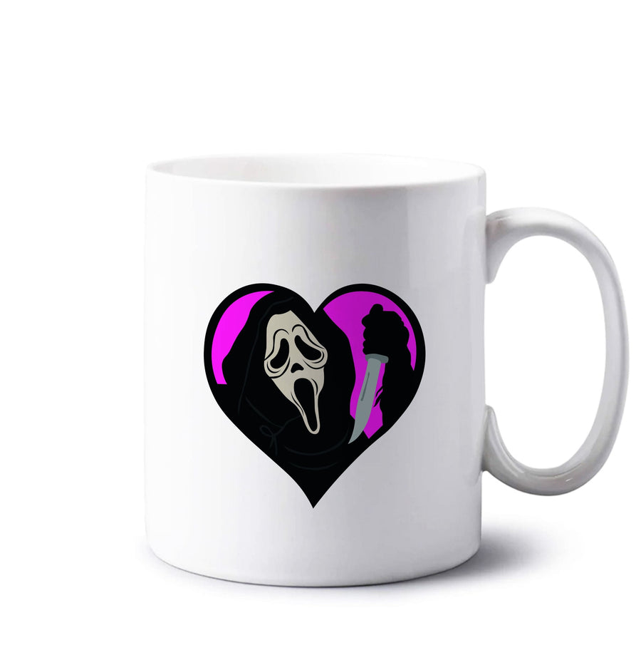 Heart face - Scream Mug