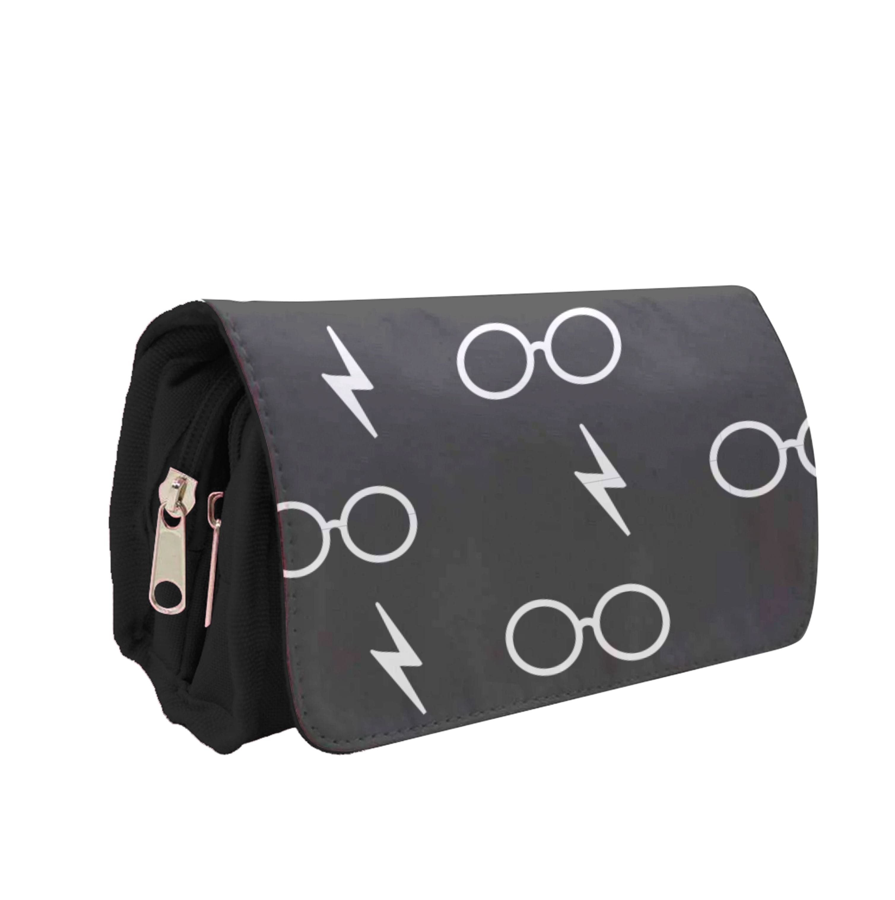 Glasses & Scar Pattern Pencil Case