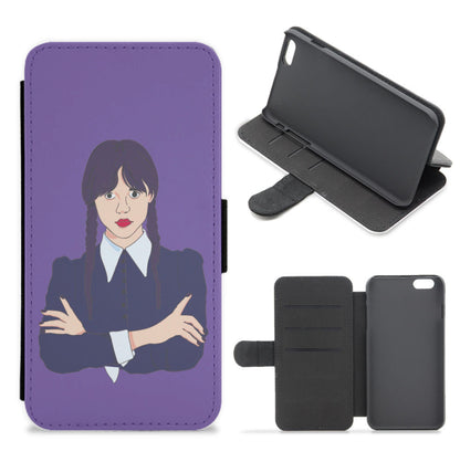 Wednesday Addams Wednesday Flip / Wallet Phone Case