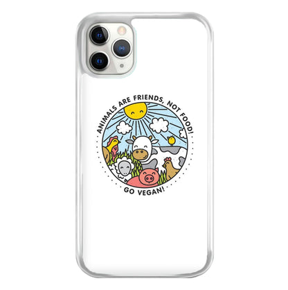 Animals Are Friends, Not Food - Vegan Phone Case