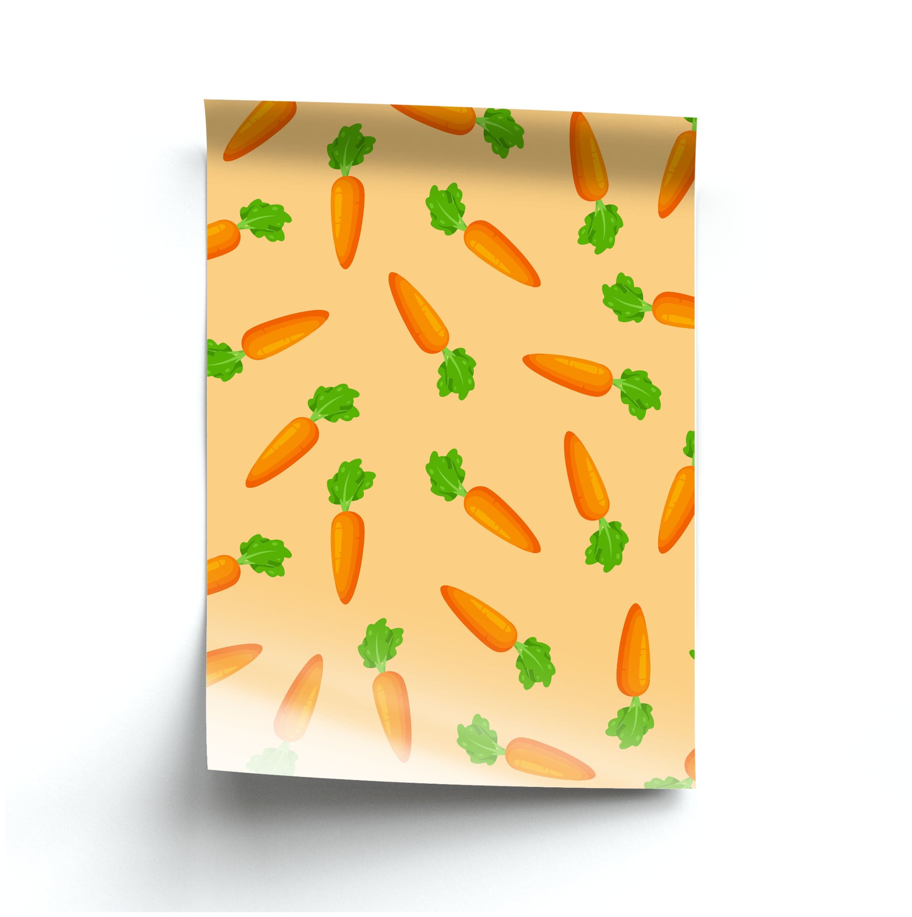 Carrot Pattern Poster