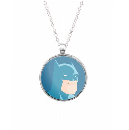 Blue Bat Superhero Necklace