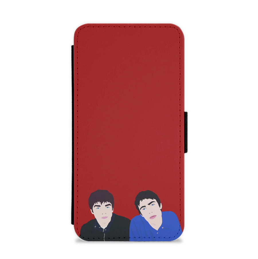 Noel And Liam Gallagher - Oasis Flip / Wallet Phone Case