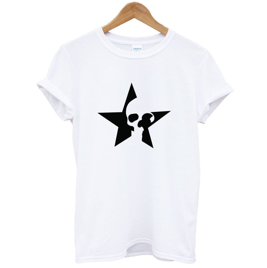 Skulls And Stars - Skate Aesthetic  T-Shirt