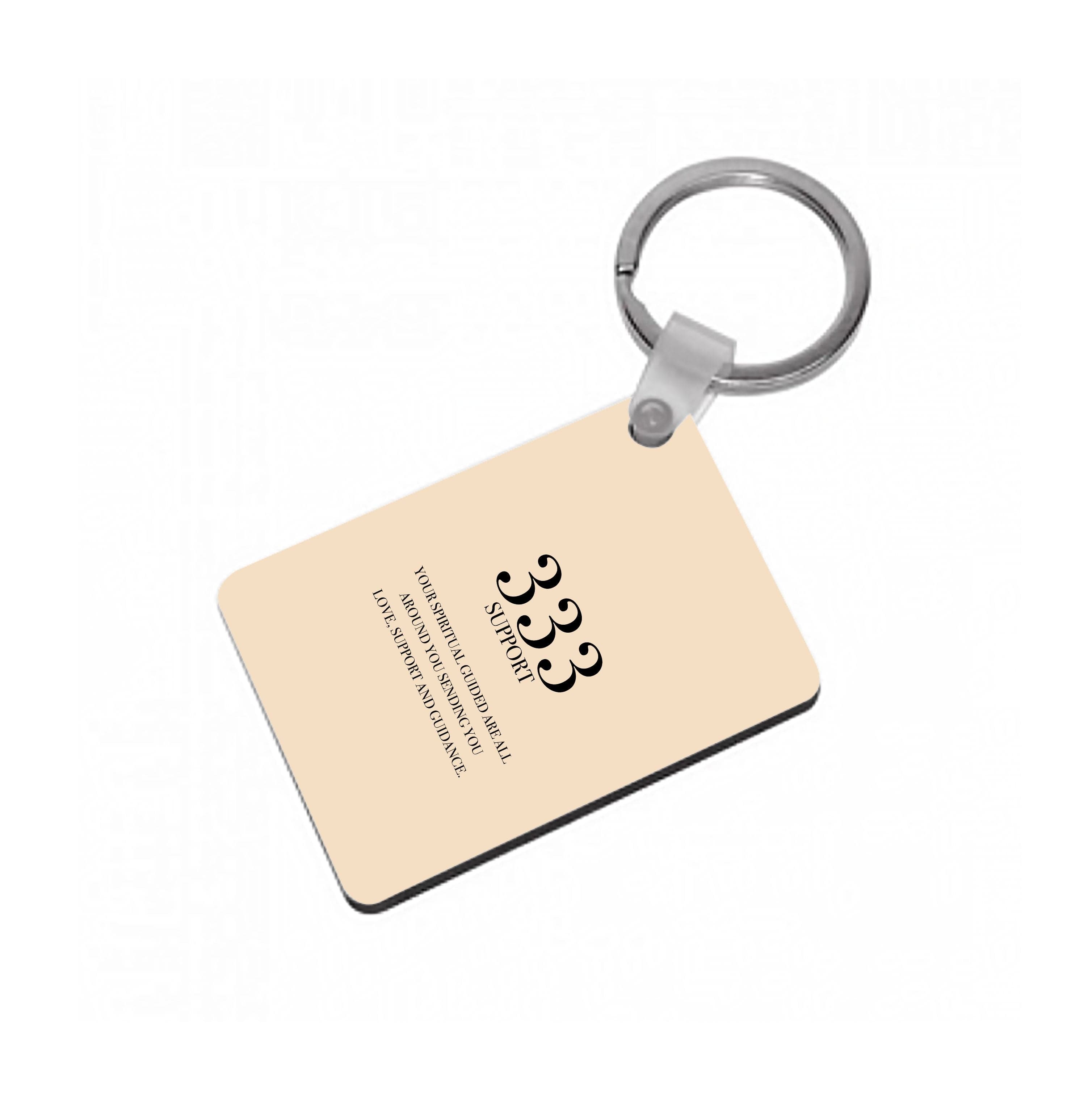 333 - Angel Numbers Keyring