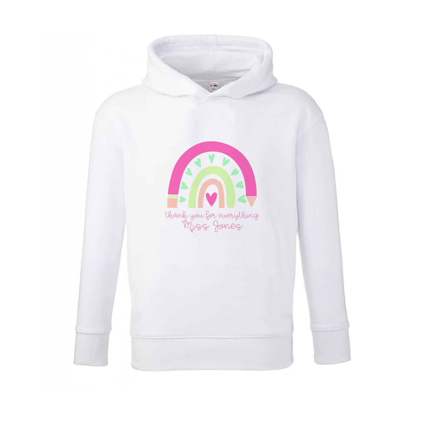 Thank You For Everything - Personalised Teachers Gift Kids Hoodie