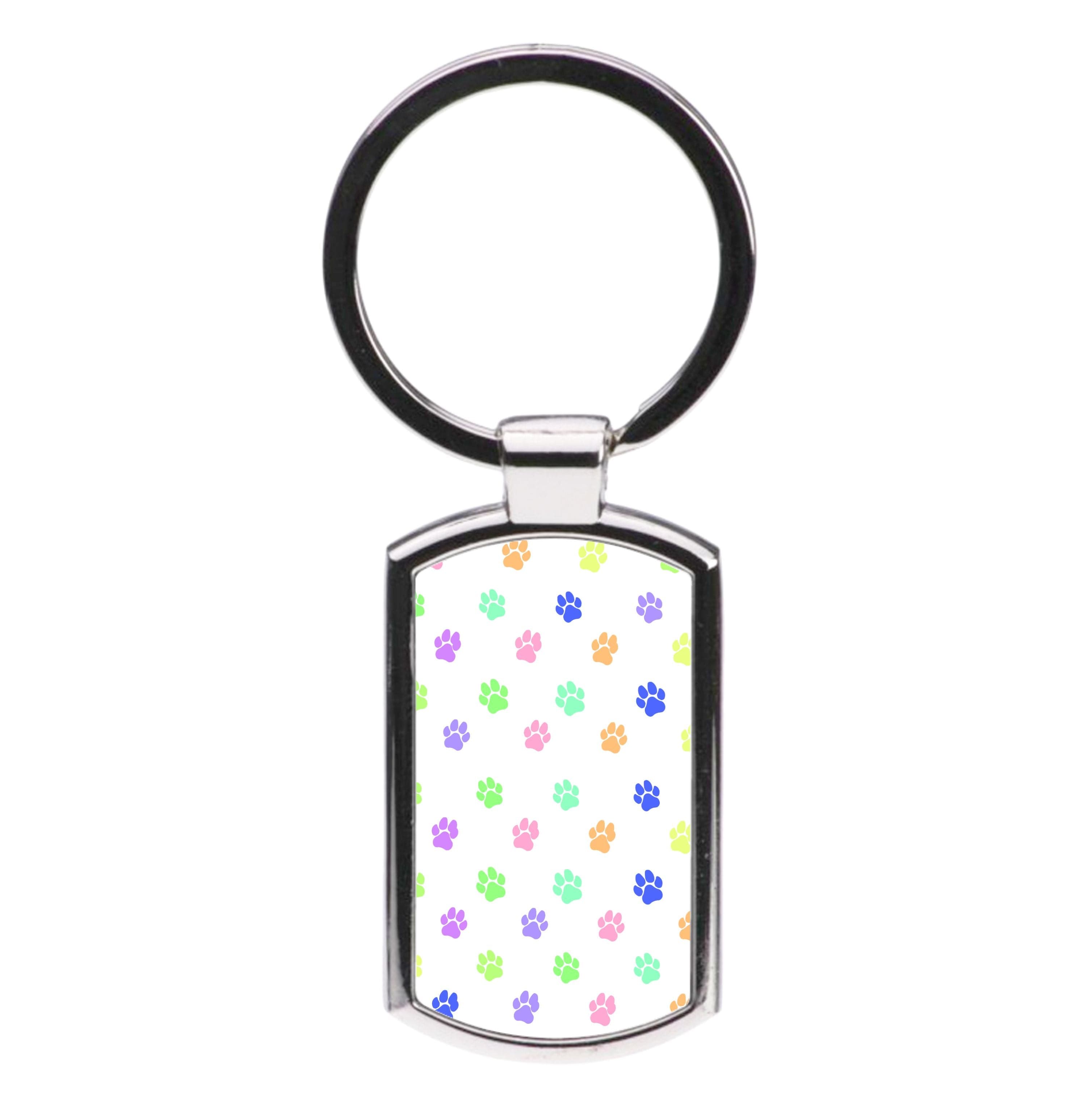 Coloured patterns - Dog Patterns Luxury Keyring