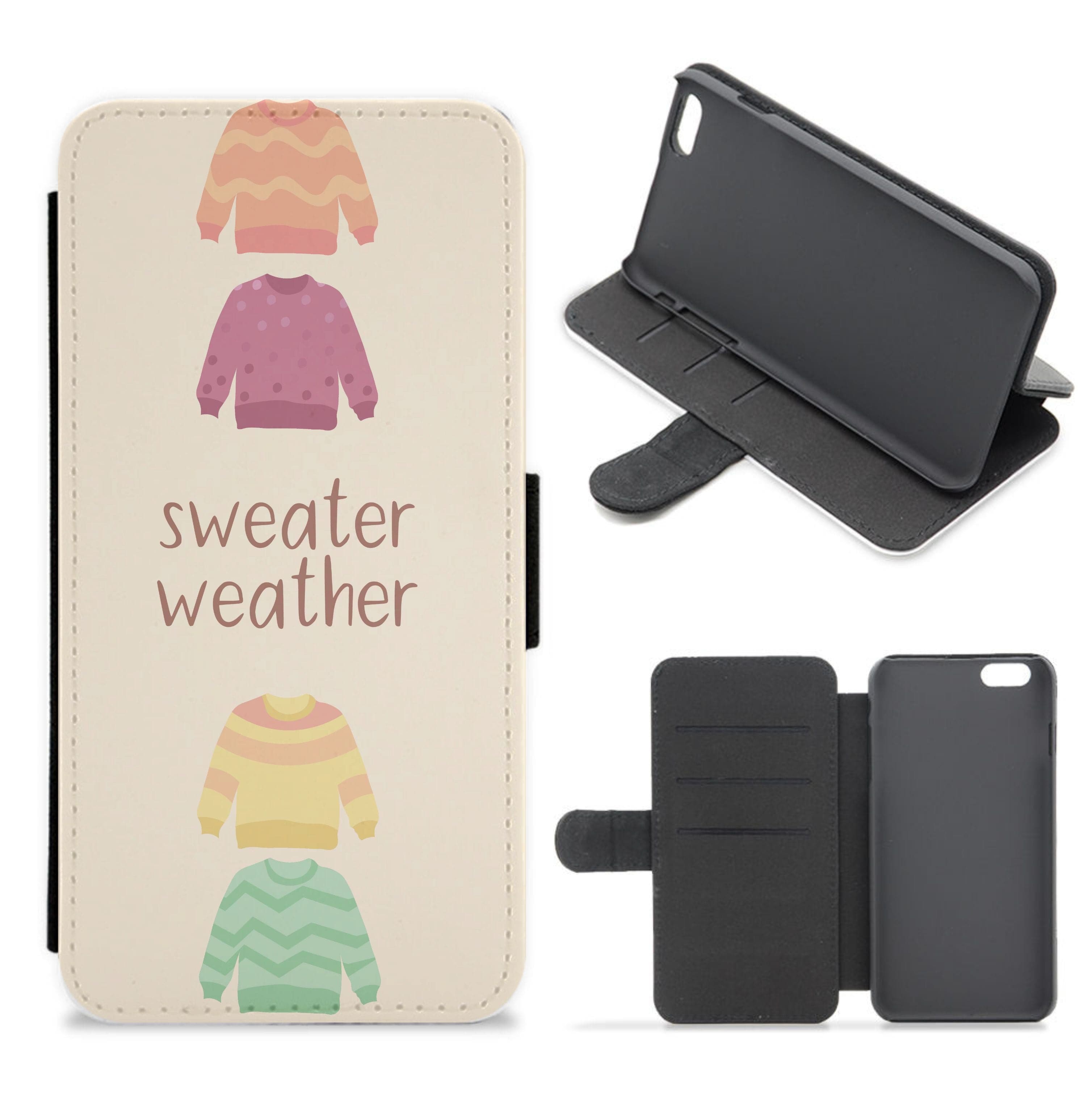 Sweater Weather - Autumn Flip / Wallet Phone Case