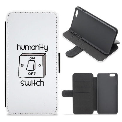 Humanity Switch - Vampire Diaries Flip / Wallet Phone Case - Fun Cases