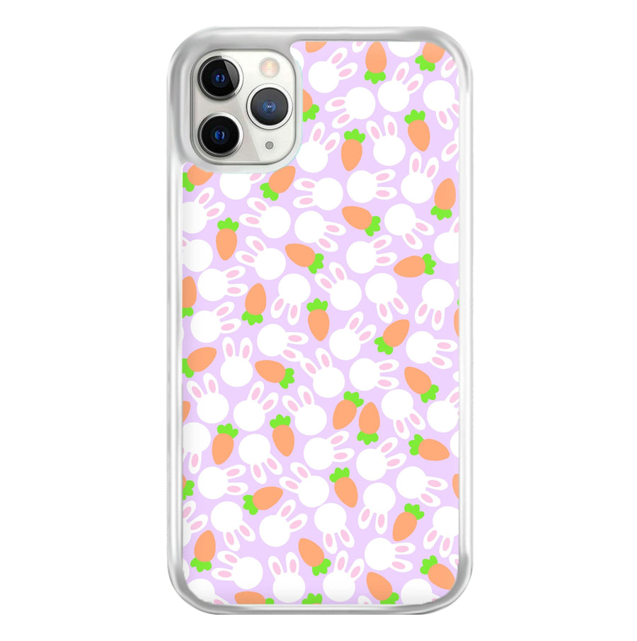 Rabbits And Carrots - Easter Patterns Phone Case