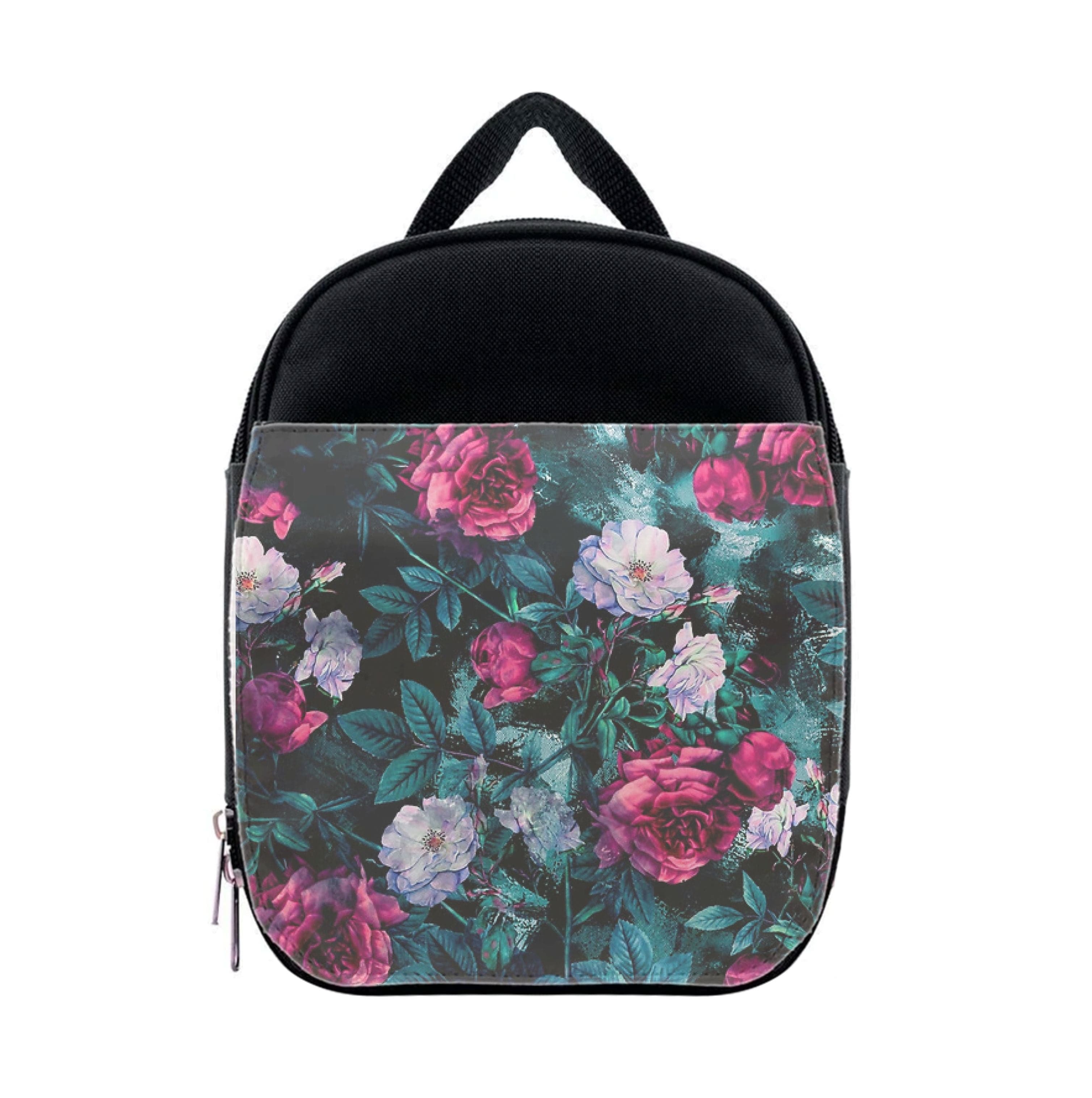 Black Floral Pattern Lunchbox