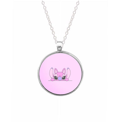 Angel Leaning - Pink Alien Necklace