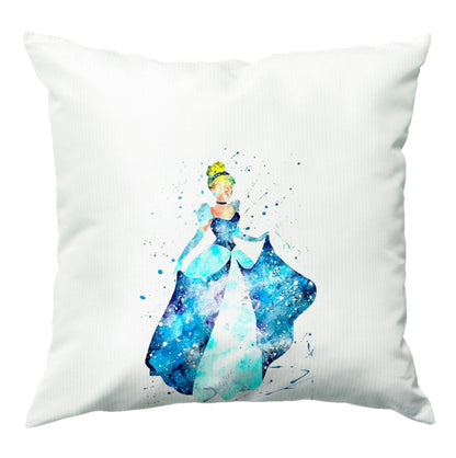 Watercolour Cinderella Fairytale Cushion