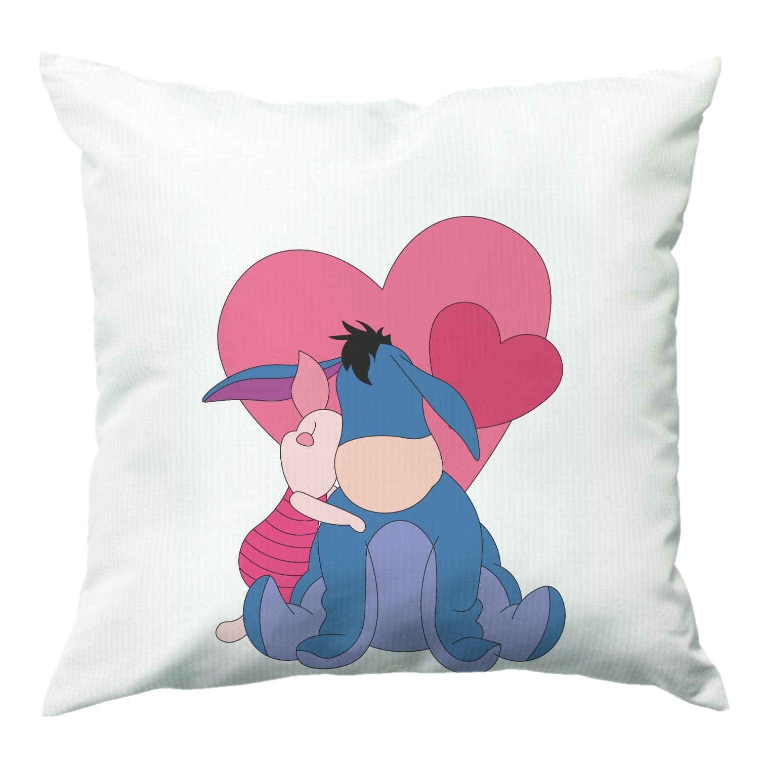 Donkey and Pig Valentine's Cushion