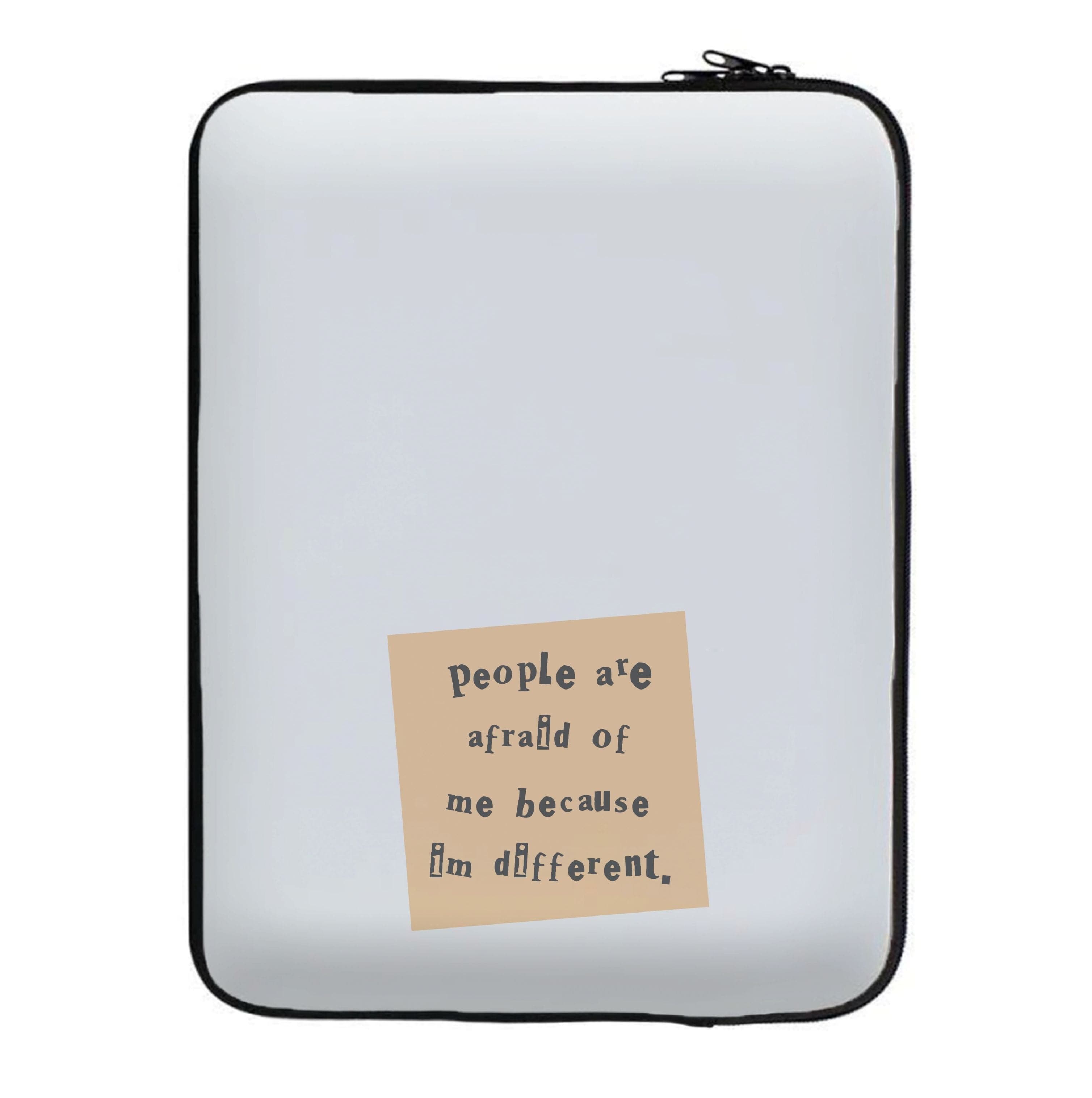 People Are Afraid Of Me - Scissorhands Laptop Sleeve