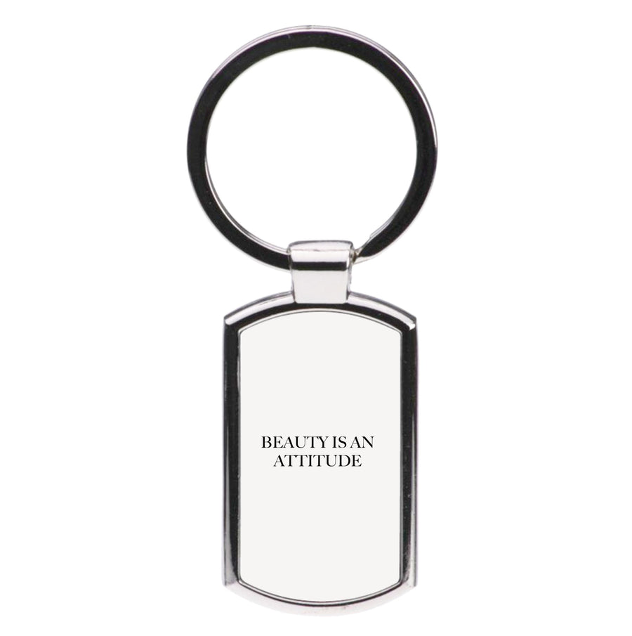 Beauty Is An Attitude - Clean Girl Aesthetic Luxury Keyring