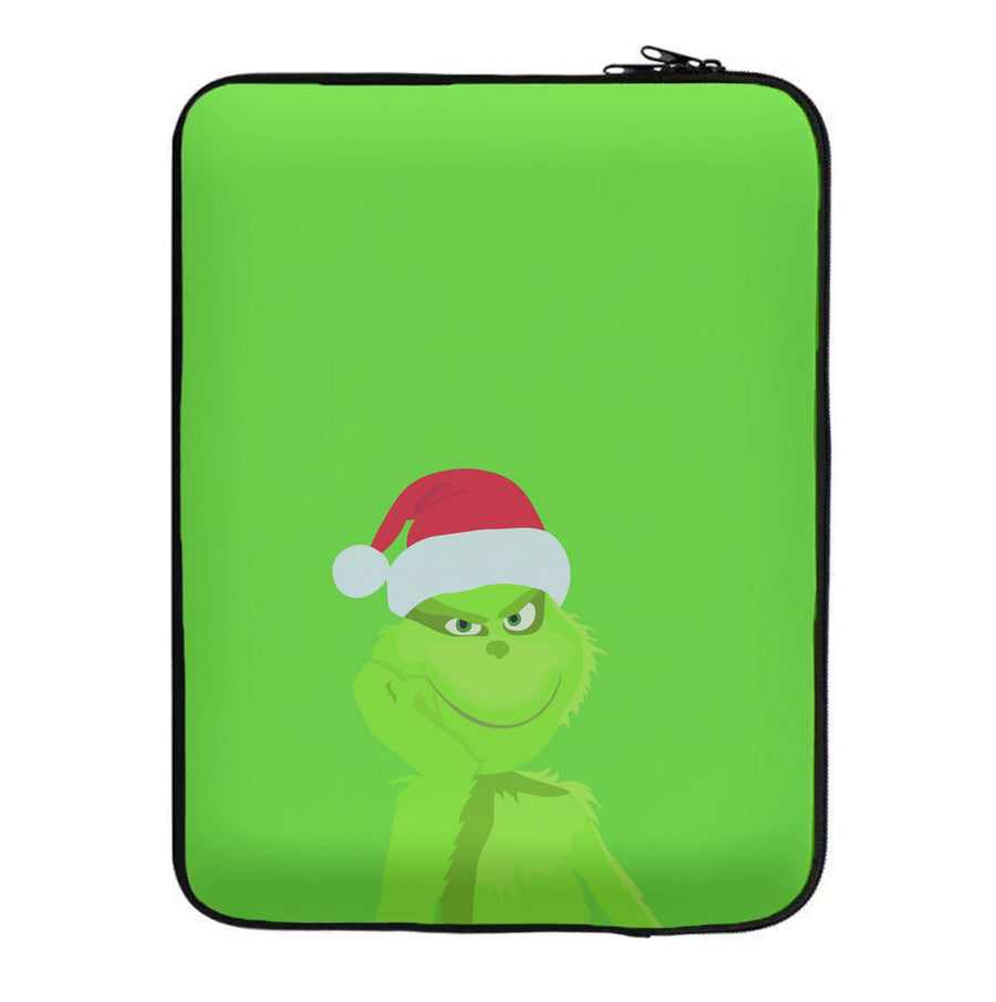 Christmas Hat - Grinch Laptop Sleeve