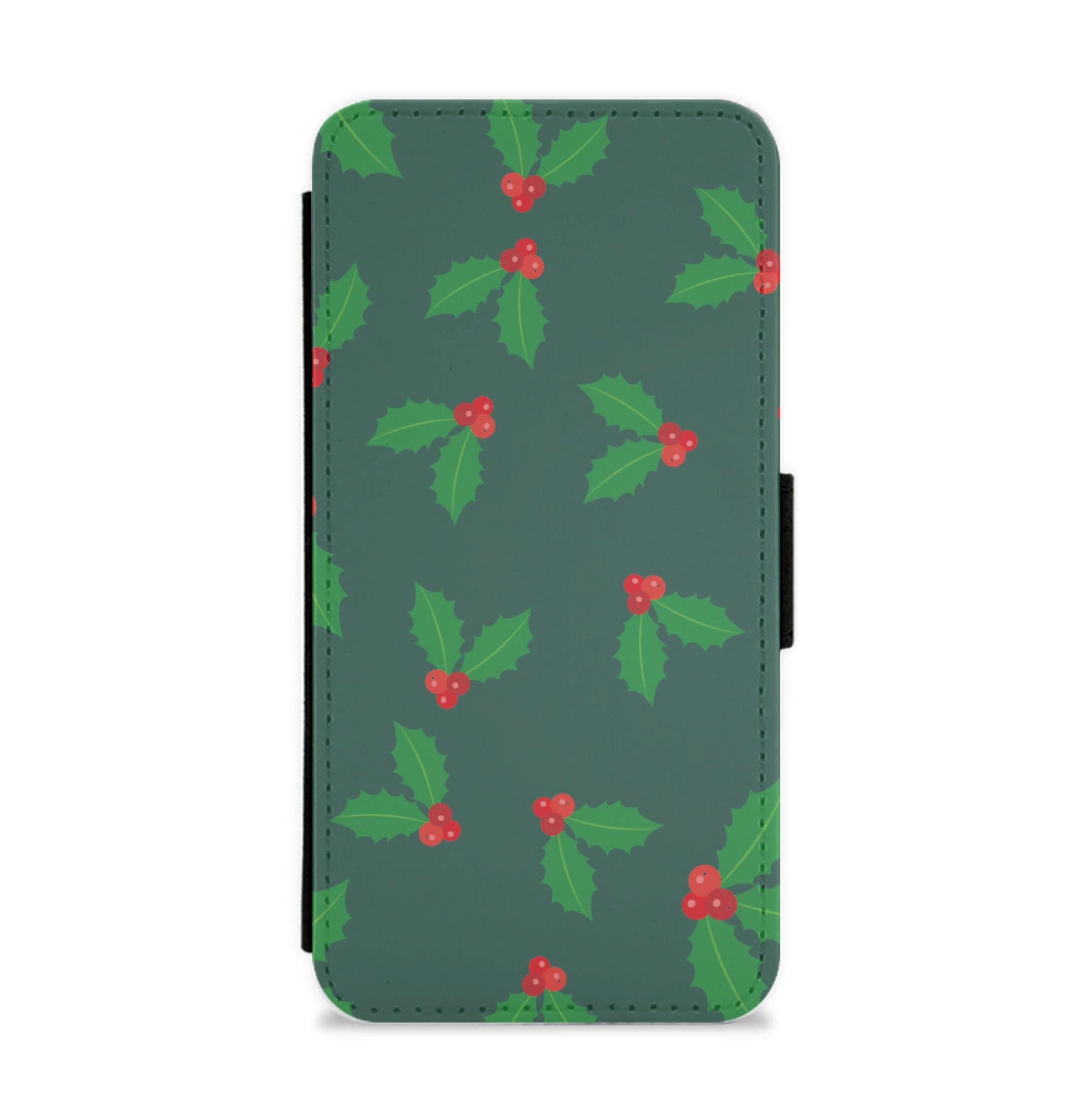 Holly - Christmas Patterns Flip / Wallet Phone Case