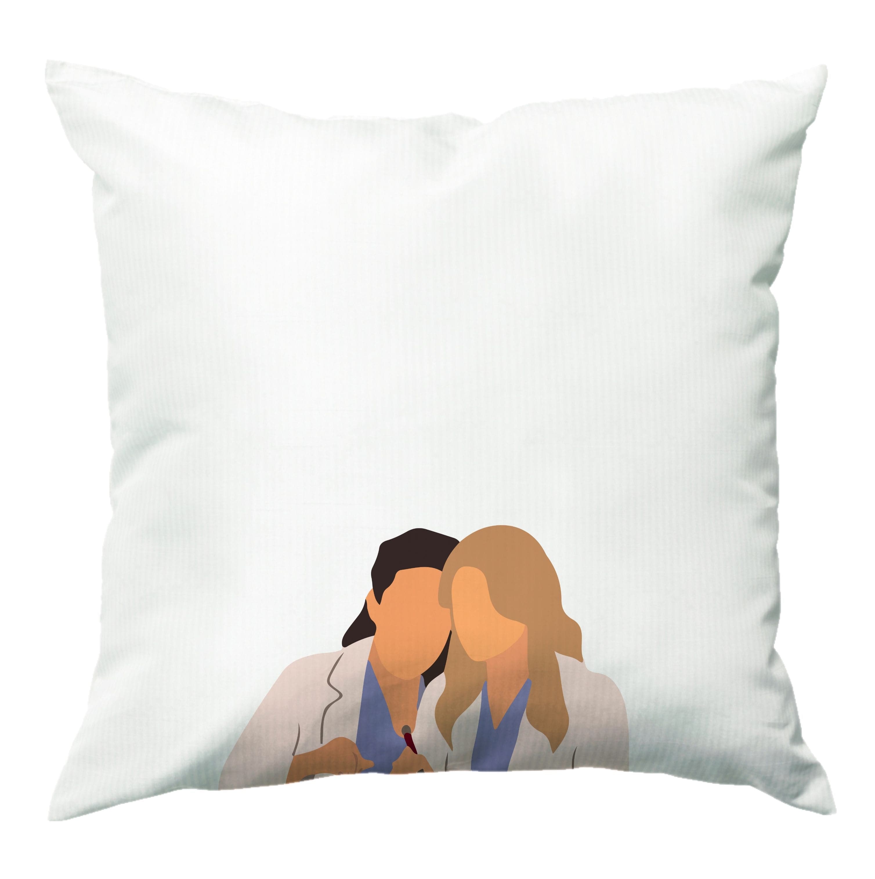 Faceless Characters - Grey's Cushion