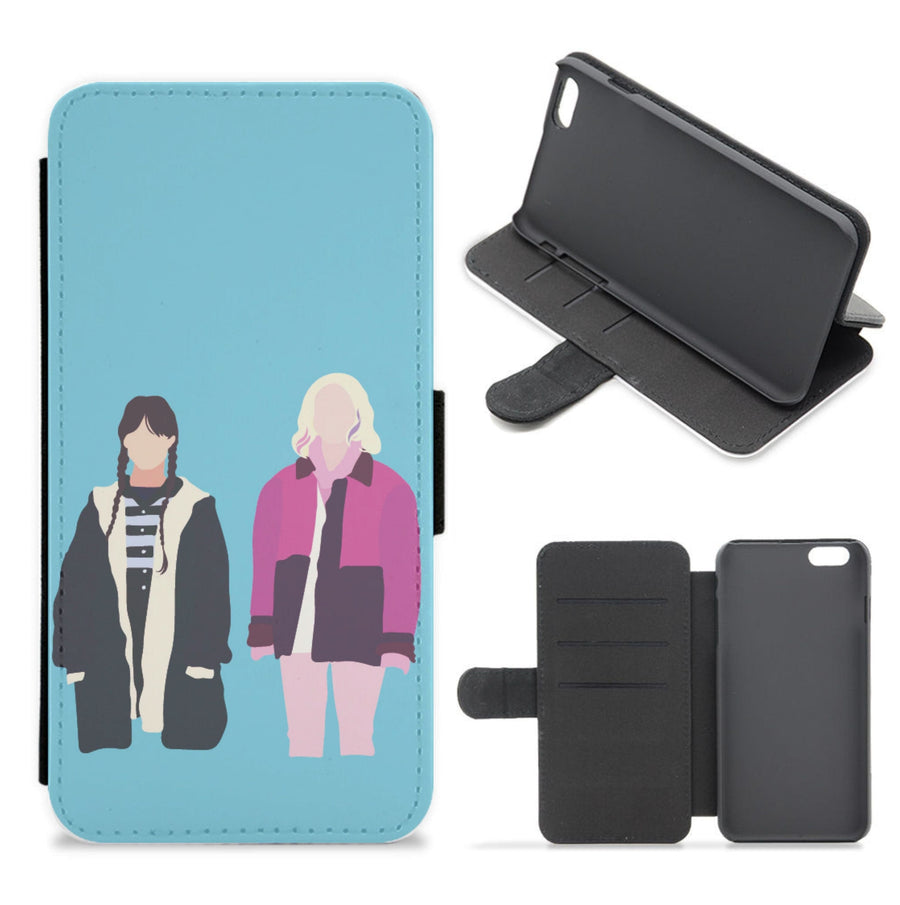 Enid Sinclair And Wednesday - Wednesday Flip / Wallet Phone Case