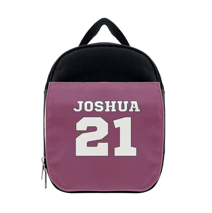 Burgundy - Personalised Football Lunchbox