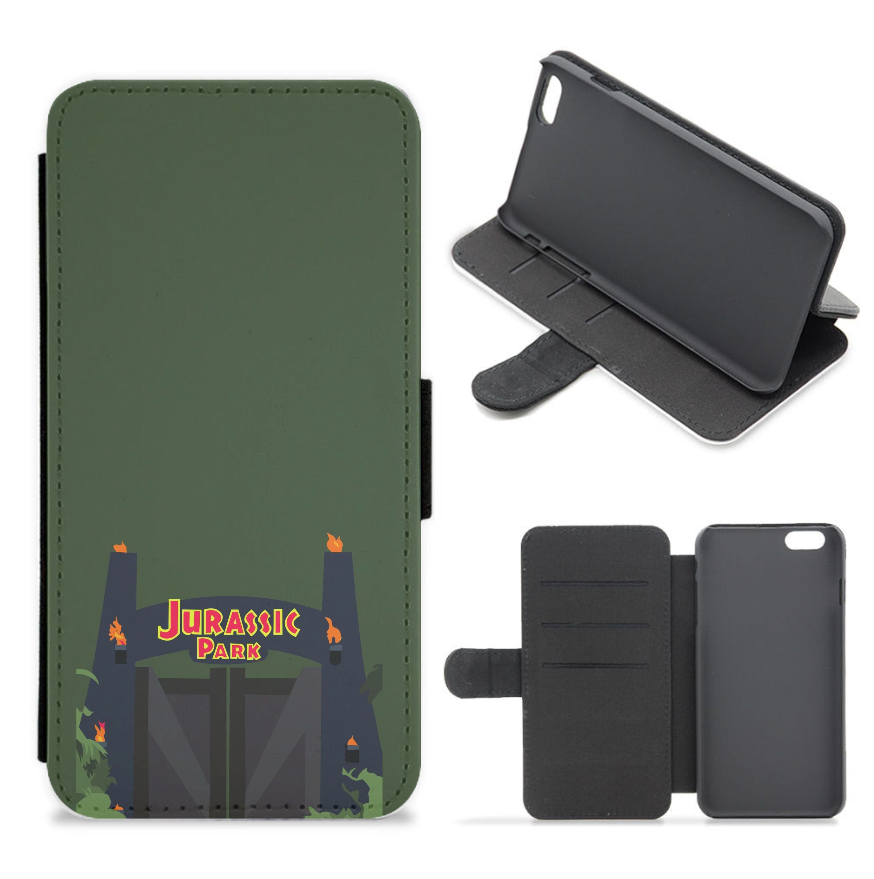 The gate - Dinosaur Park Flip / Wallet Phone Case