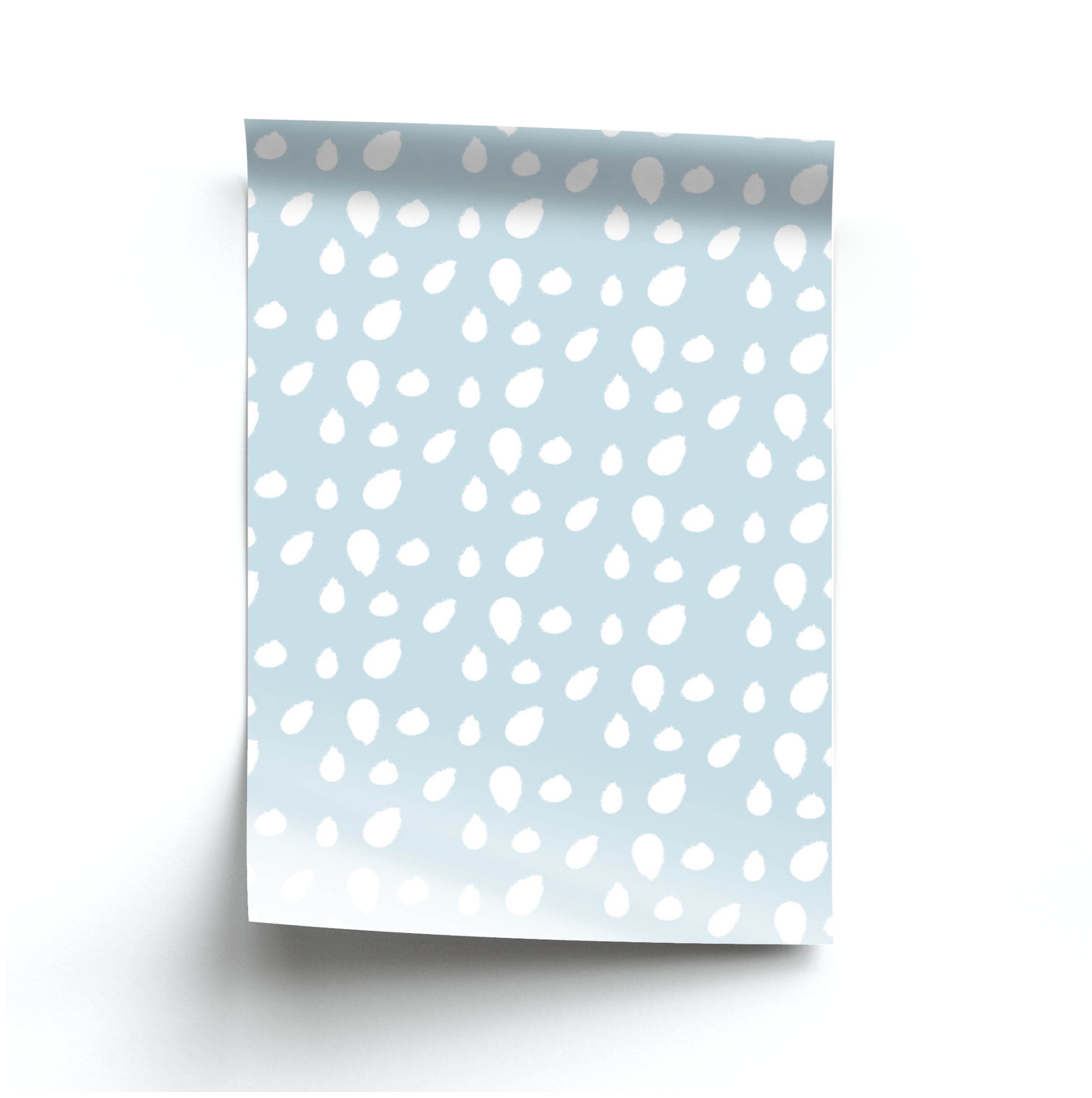 Pastel Blue Dots Poster